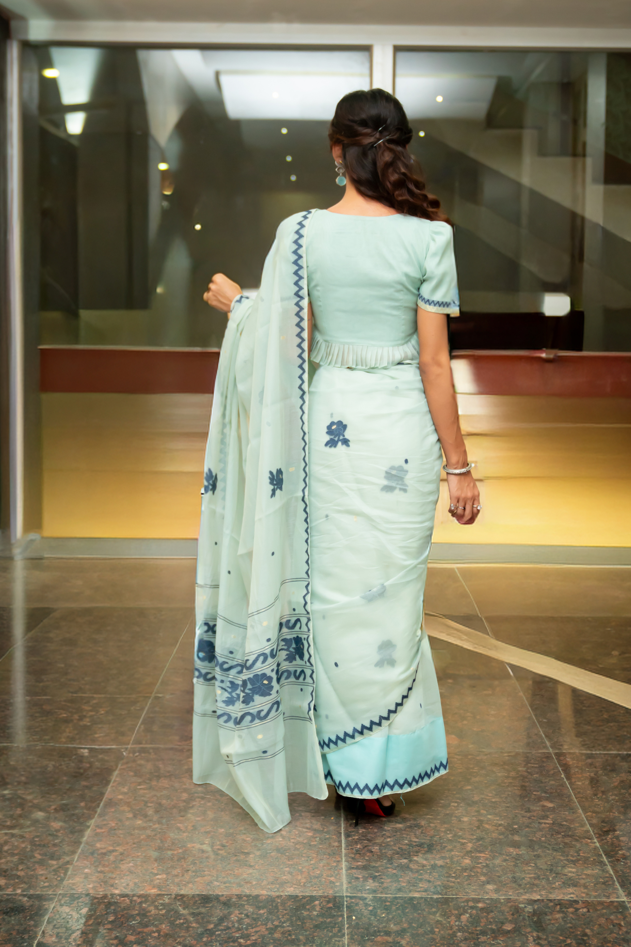 SS Saree – Turquoise