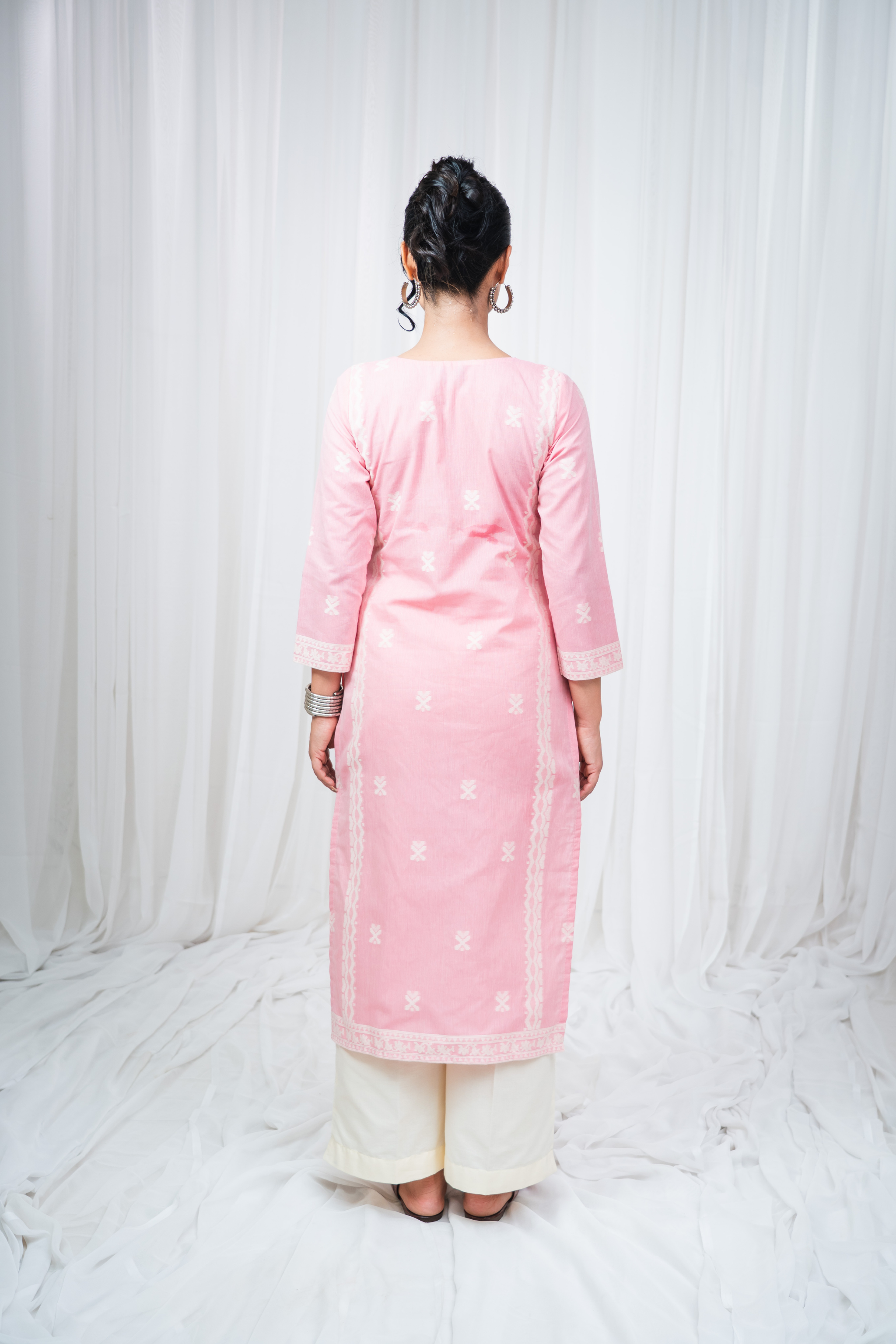 ETA Leima – Baby Pink Kurti Set