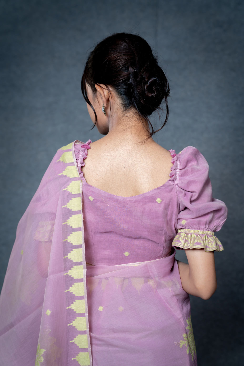 Floral 01 Saree – Lilac