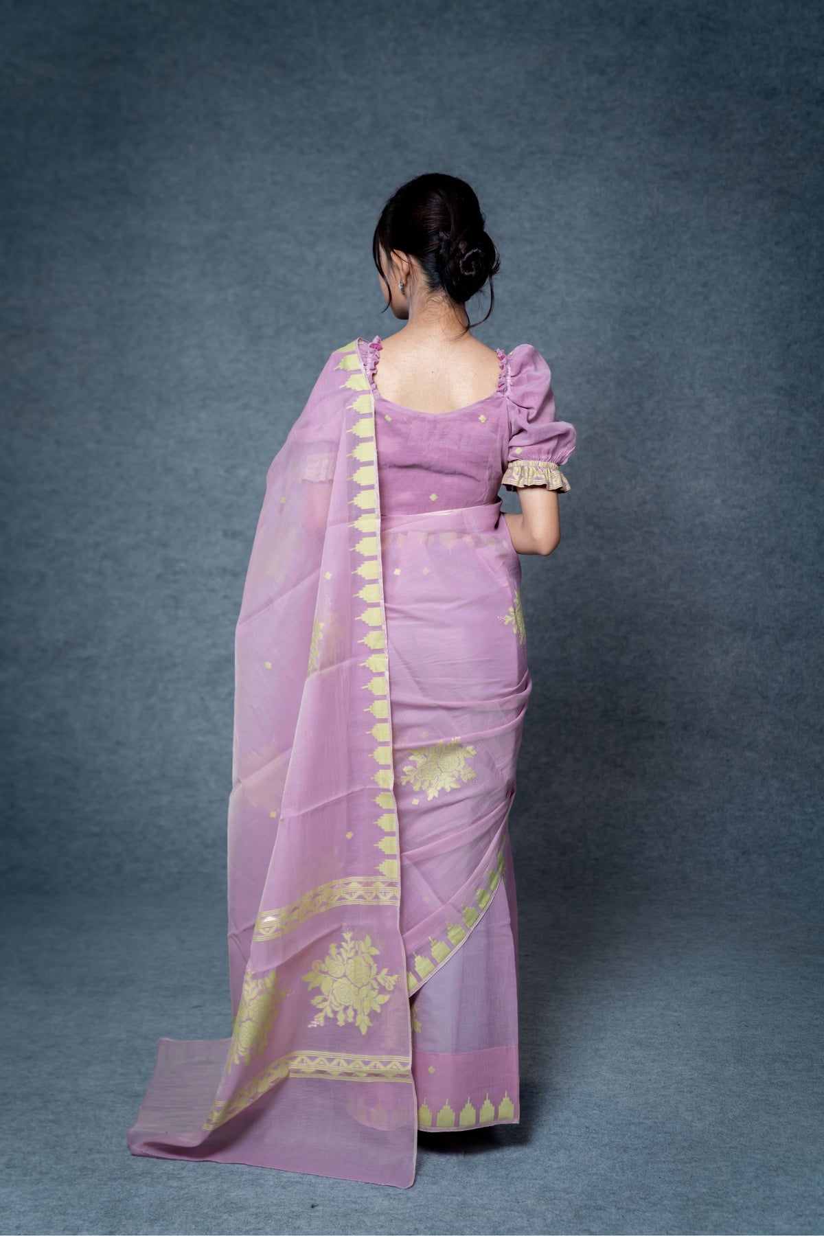 Floral 01 Saree – Lilac
