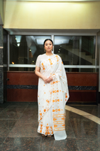 Geo Heritage Saree – Mustard