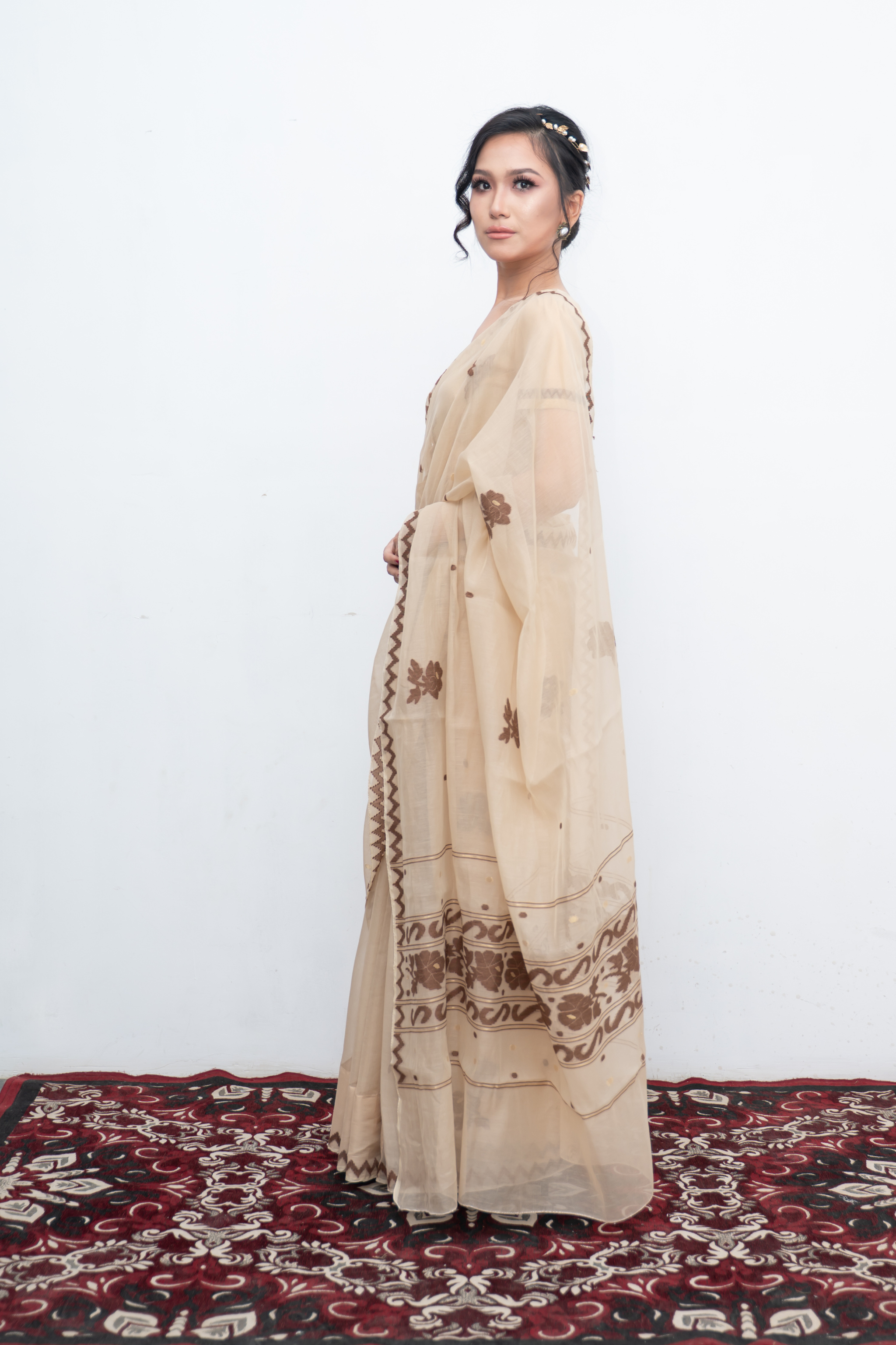 SS Saree – Soft Beige