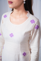 ETA Anou Premium Cotton Lavender Kurta Set