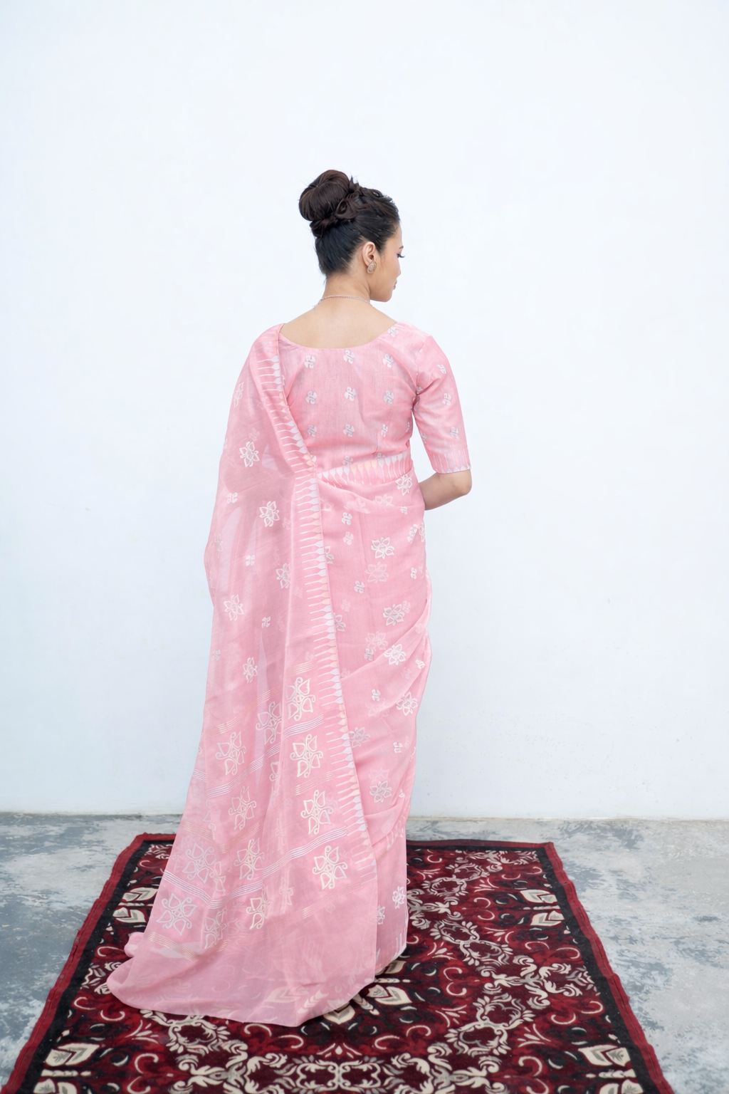 Thoibi Saree – Cotton Candy Pink