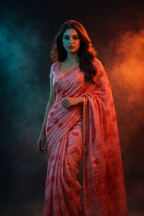 Angoor Saree Red