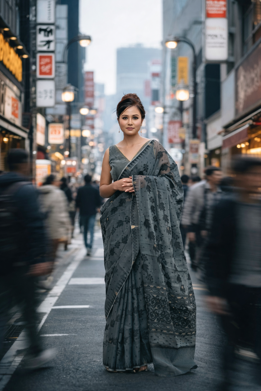 Angoor Saree Black