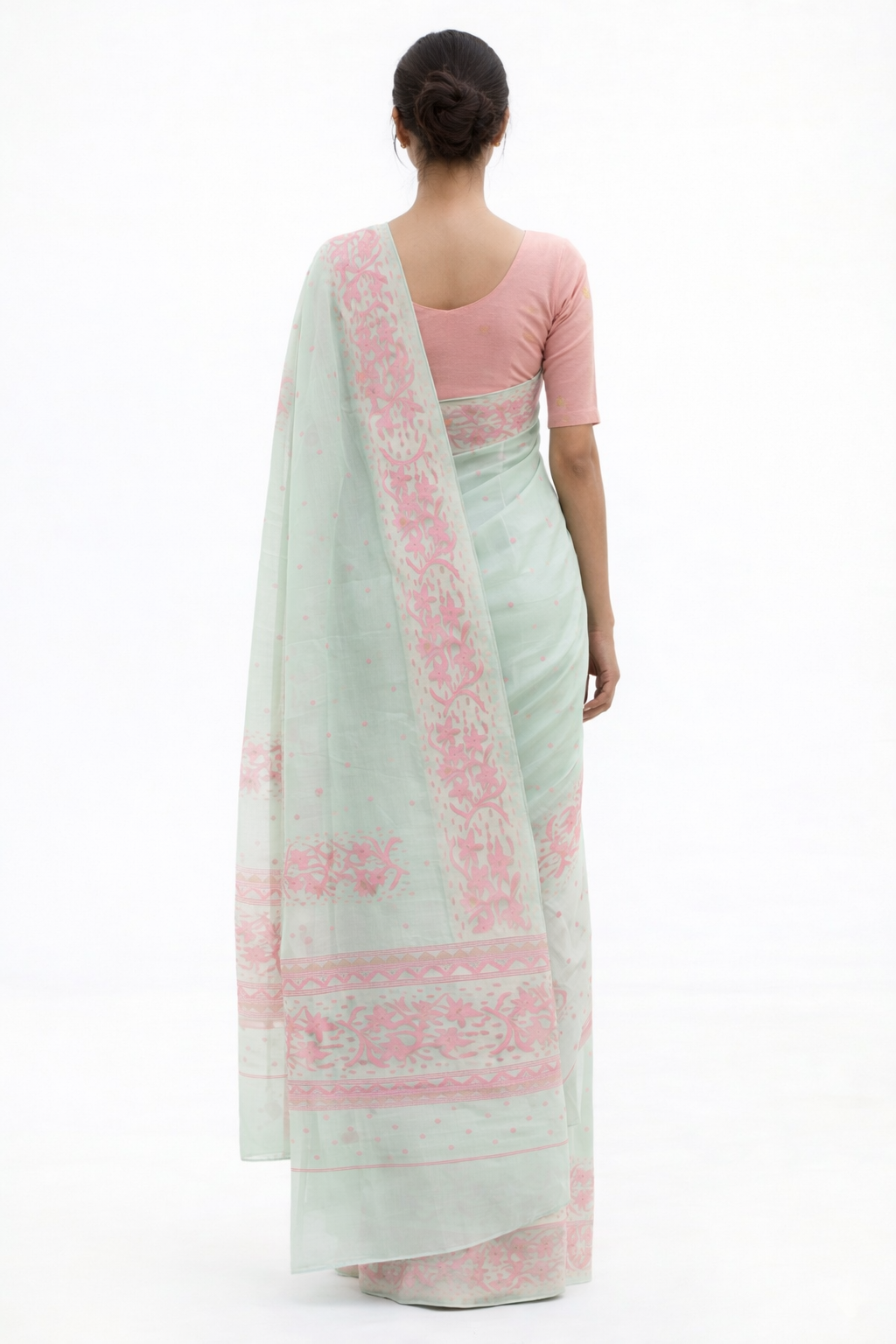 Leirang Saree – Turquoise