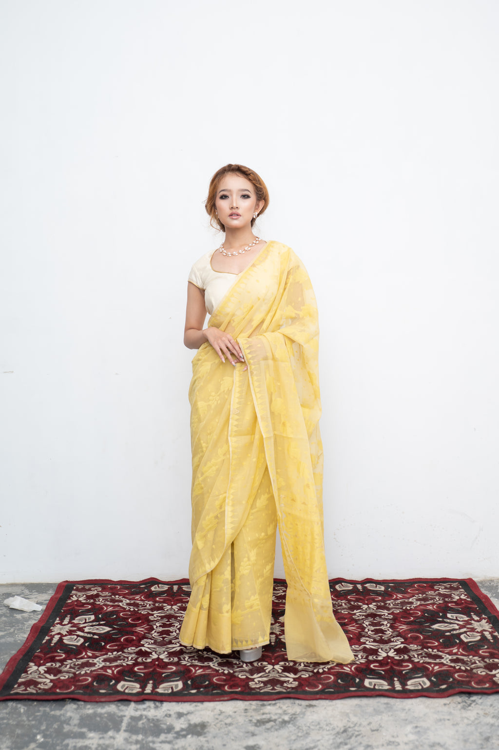 Angoor Saree Sunshine Yellow