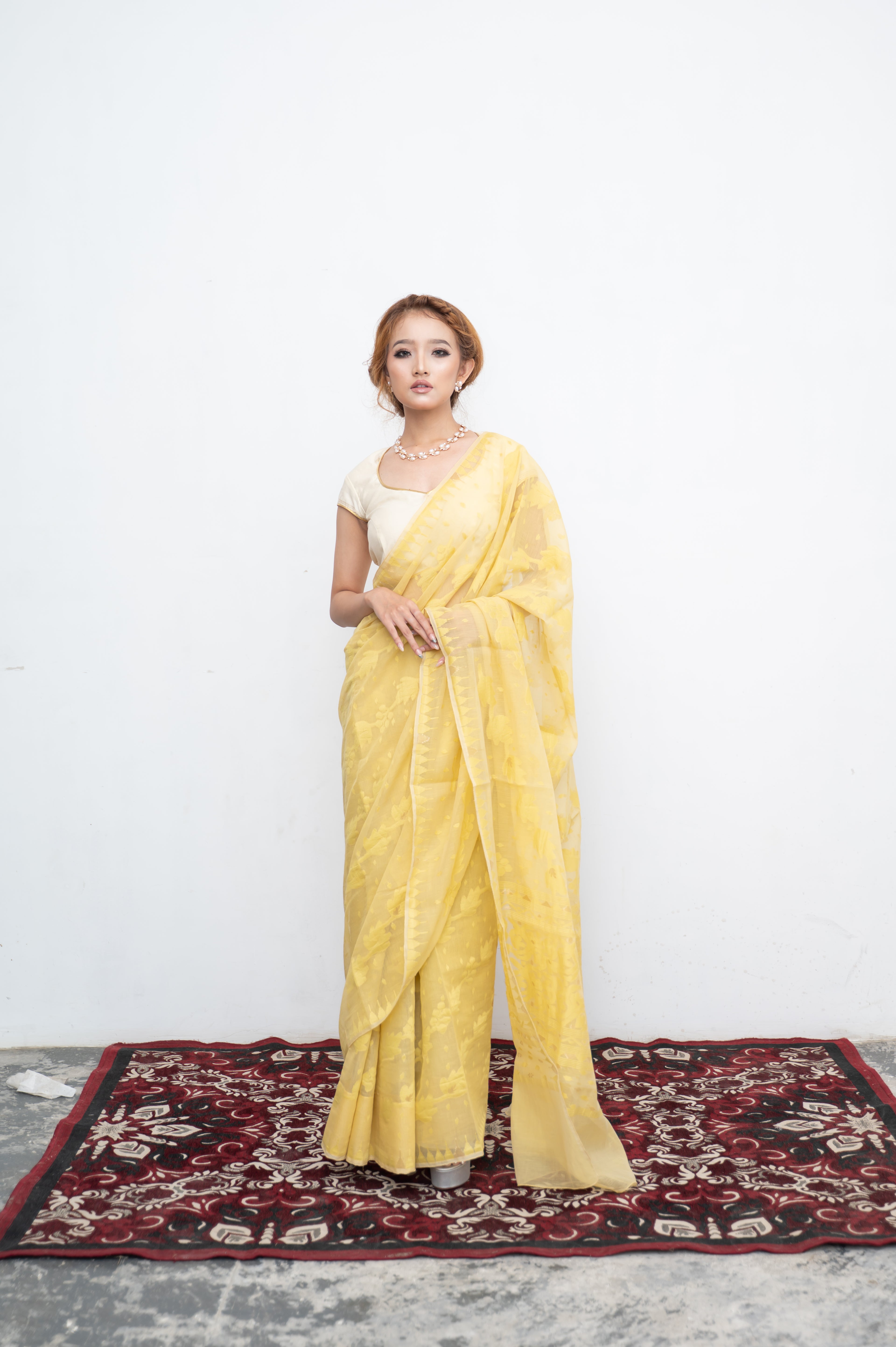 Angoor Saree Sunshine Yellow