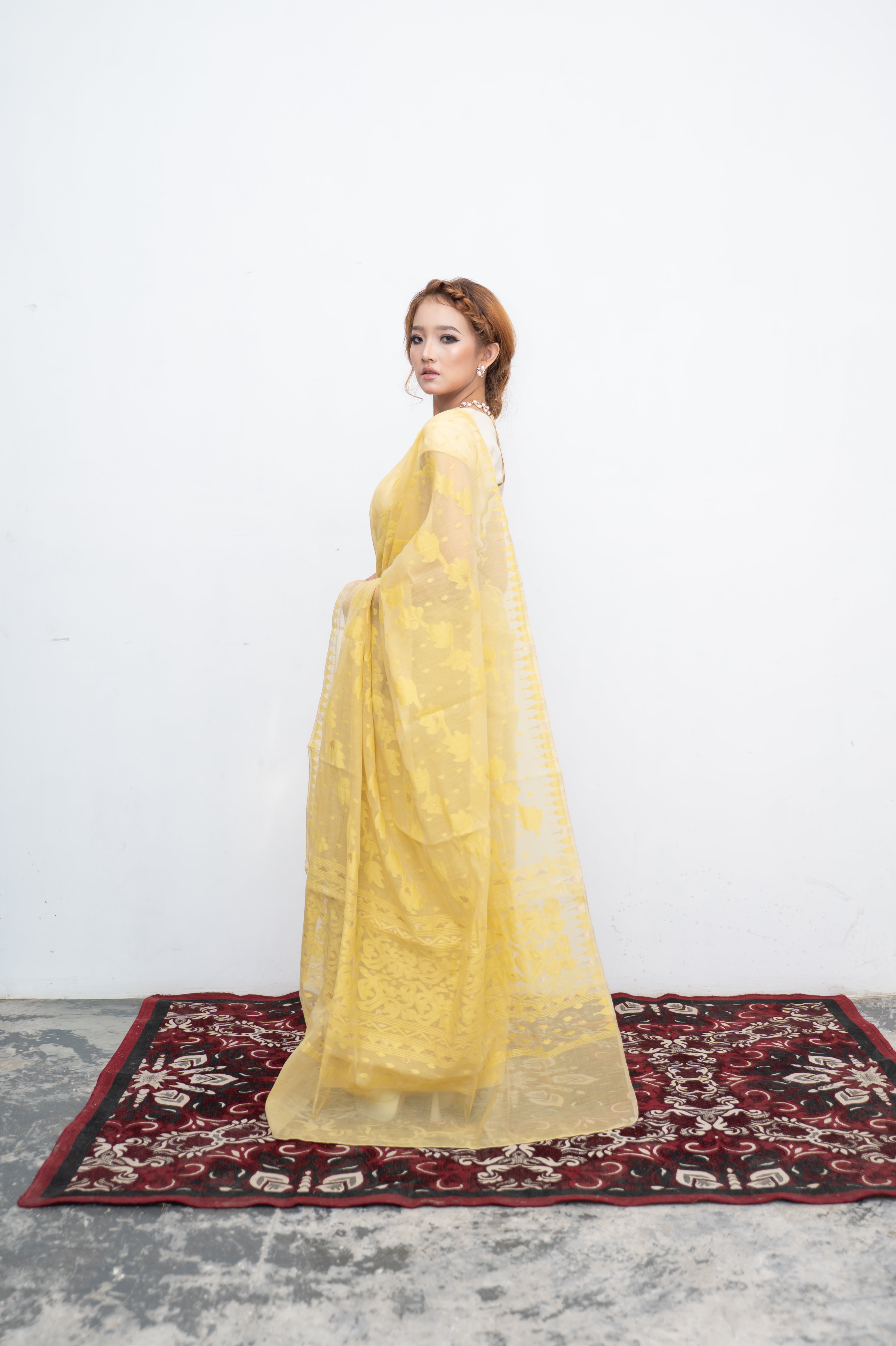 Angoor Saree Sunshine Yellow