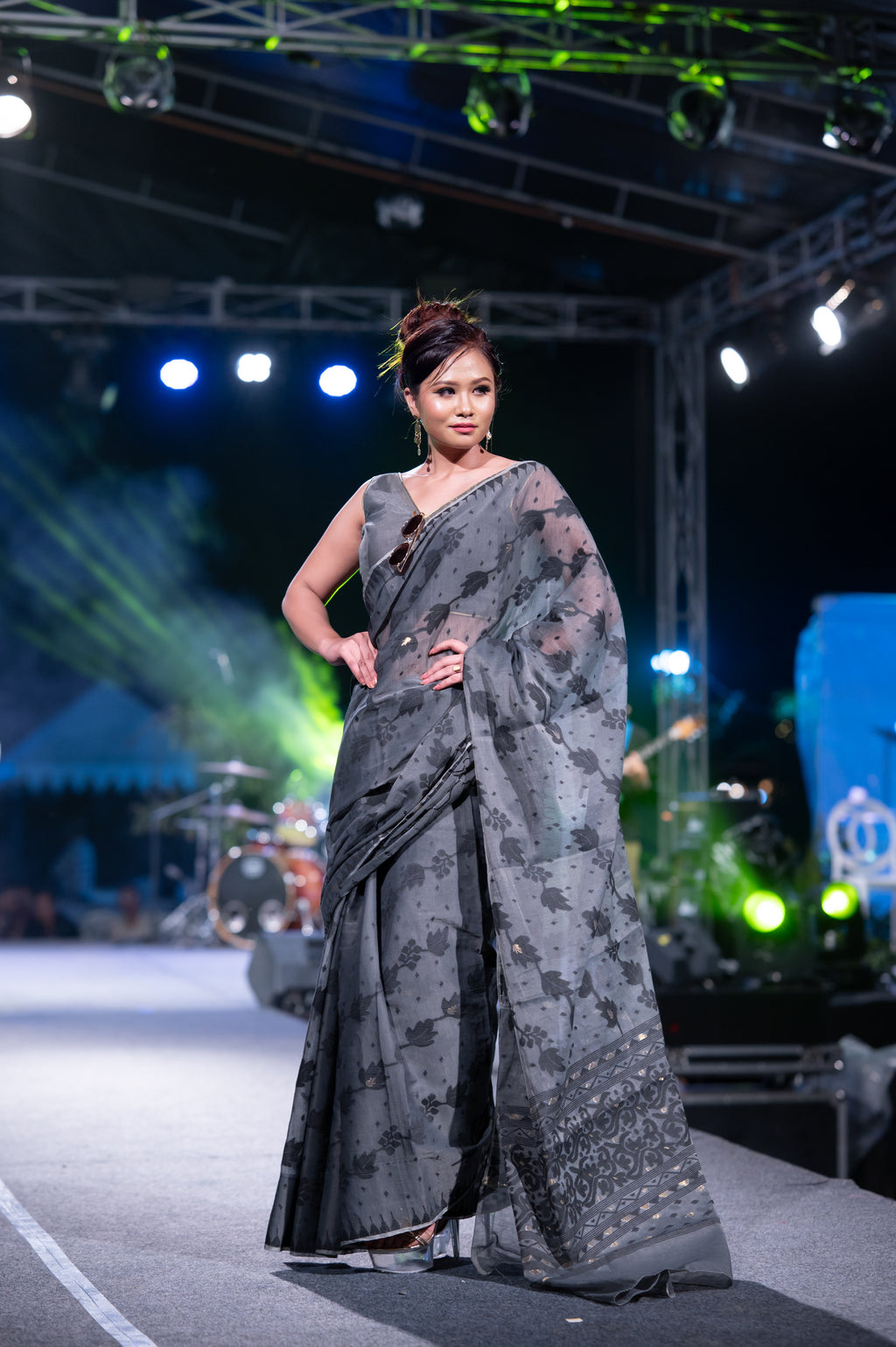 Angoor Saree Black