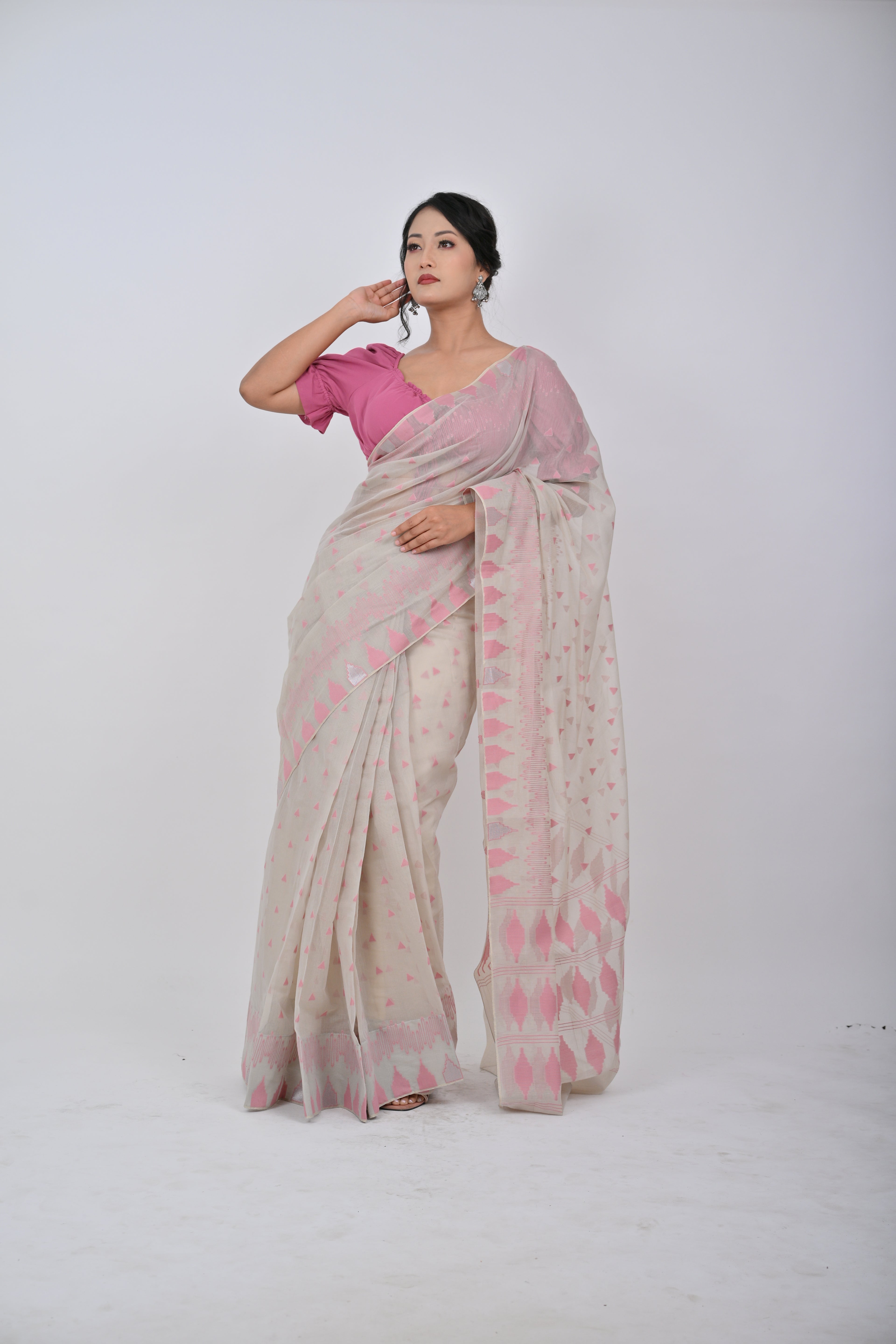 Ahum Saree – Magenta Pink