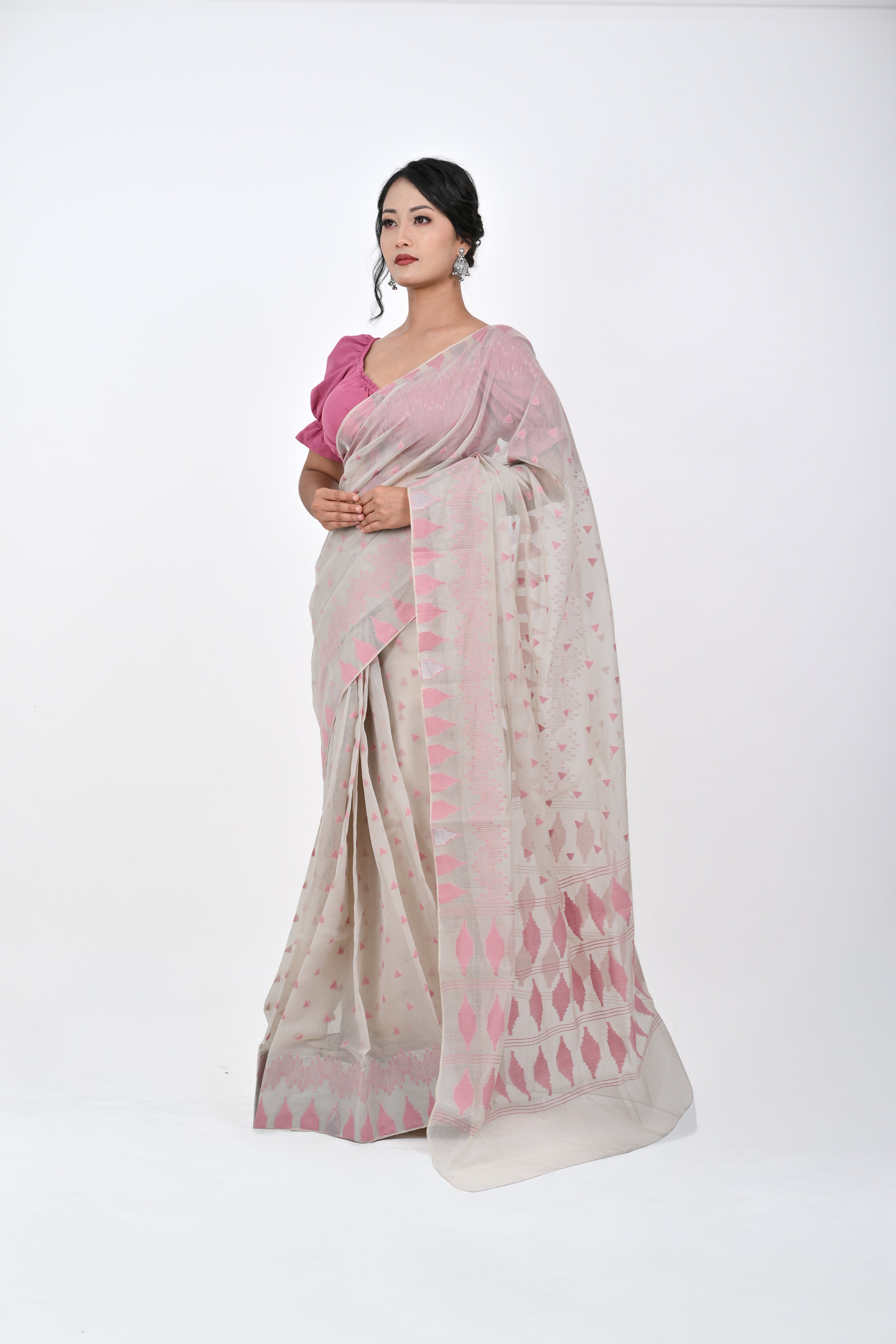 Ahum Saree – Magenta Pink