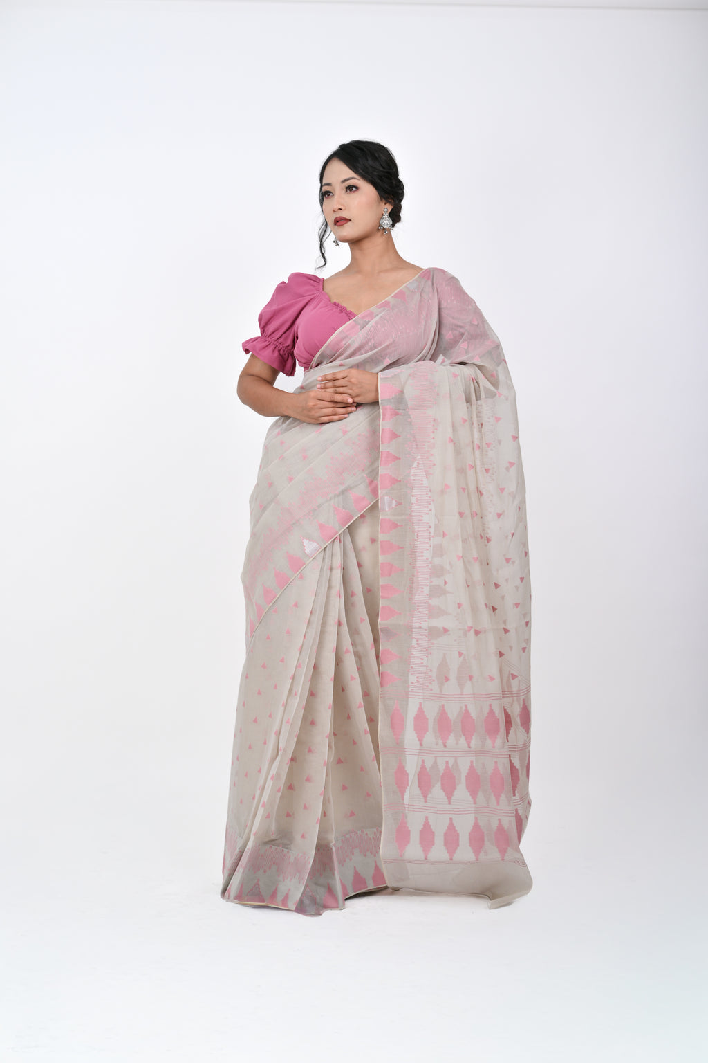 Ahum Saree – Magenta Pink