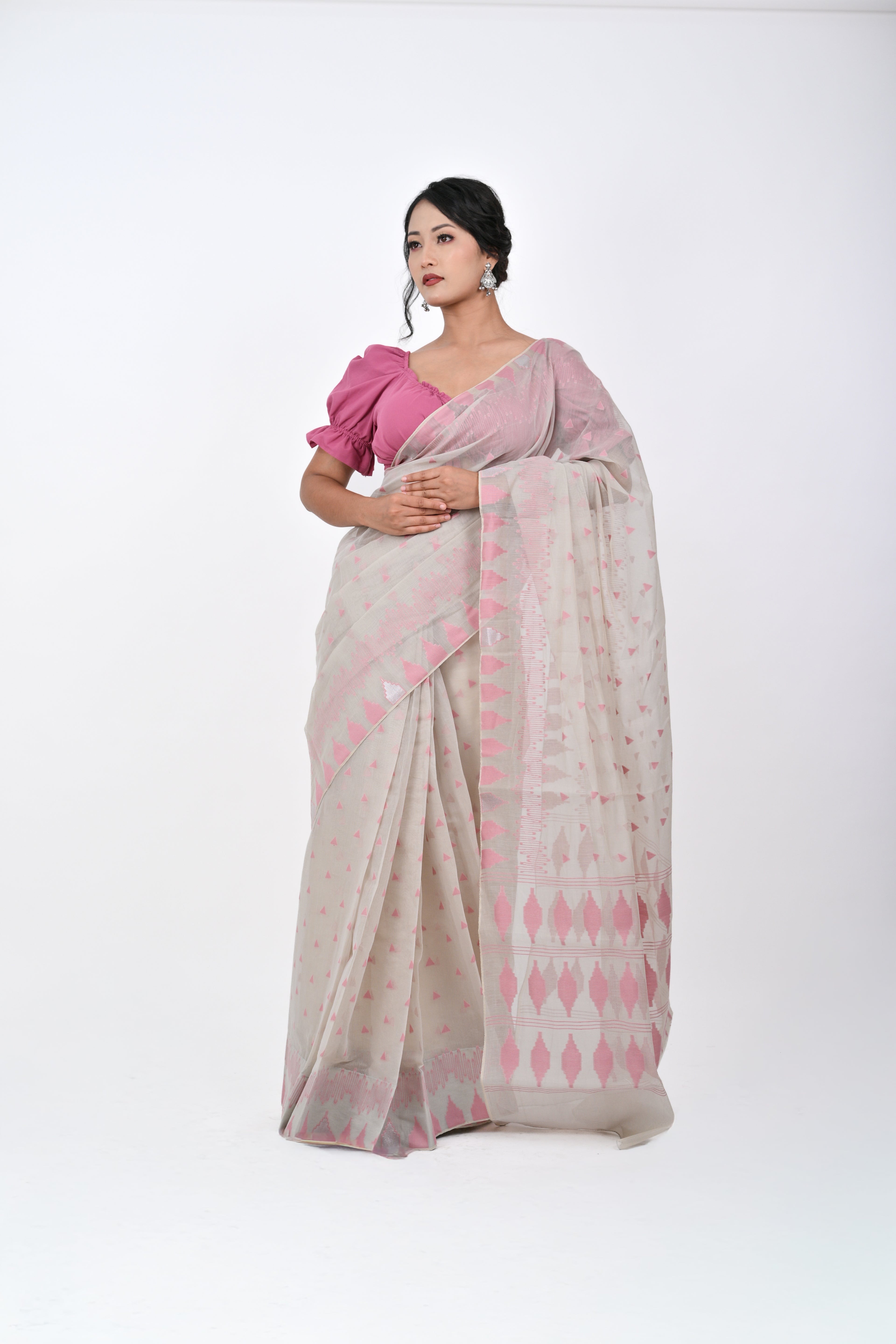Ahum Saree – Magenta Pink