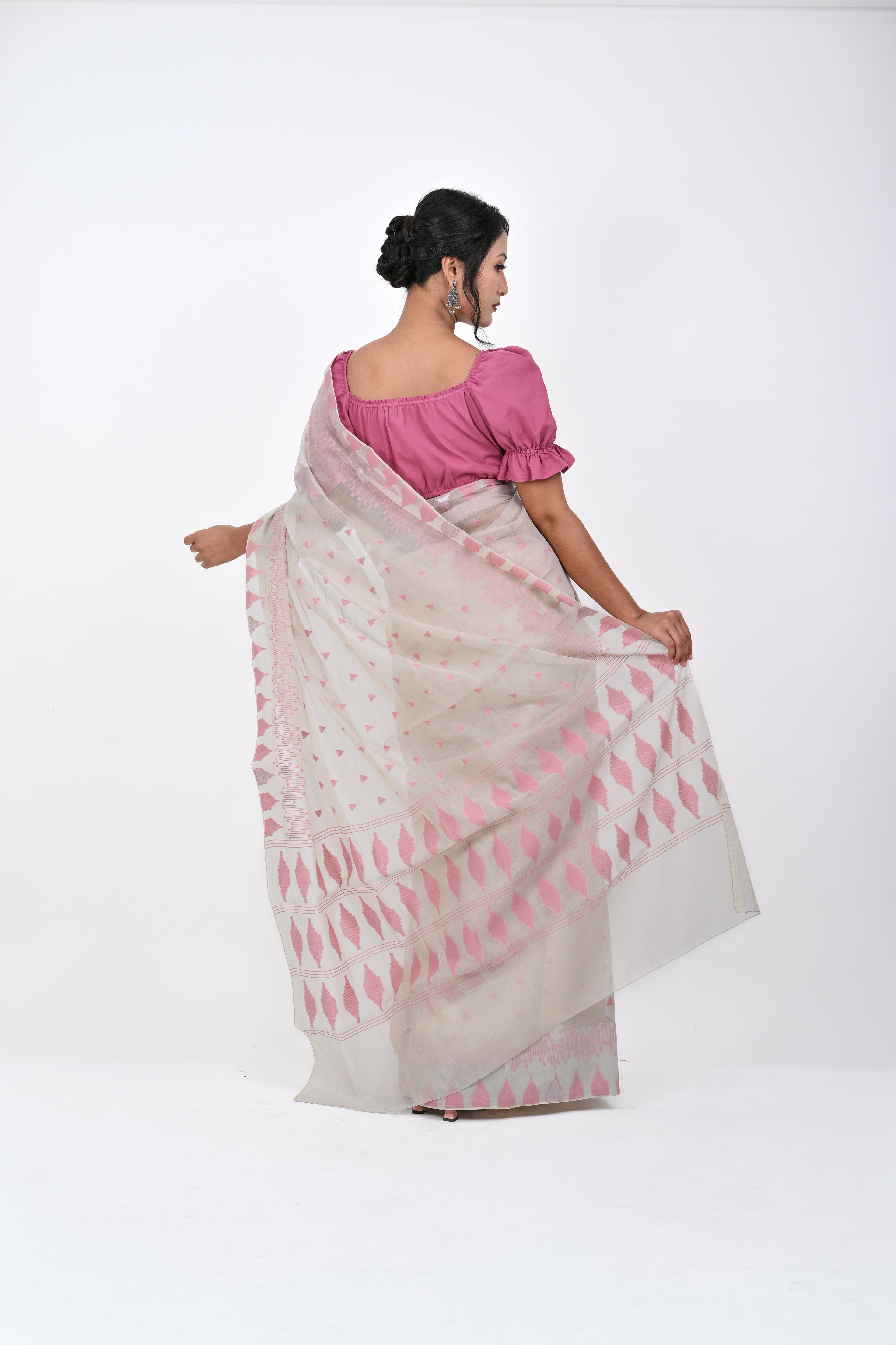 Ahum Saree – Magenta Pink