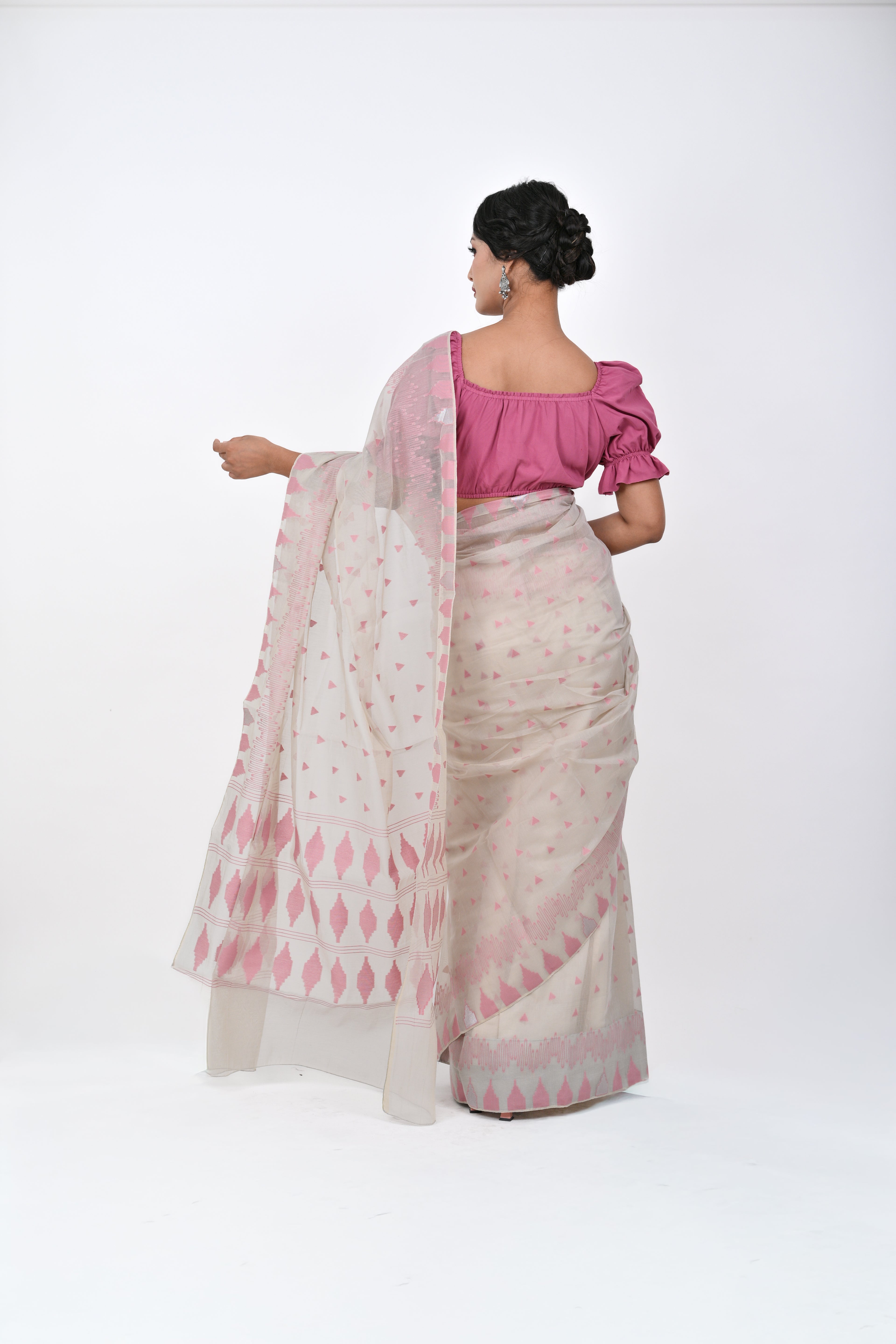 Ahum Saree – Magenta Pink