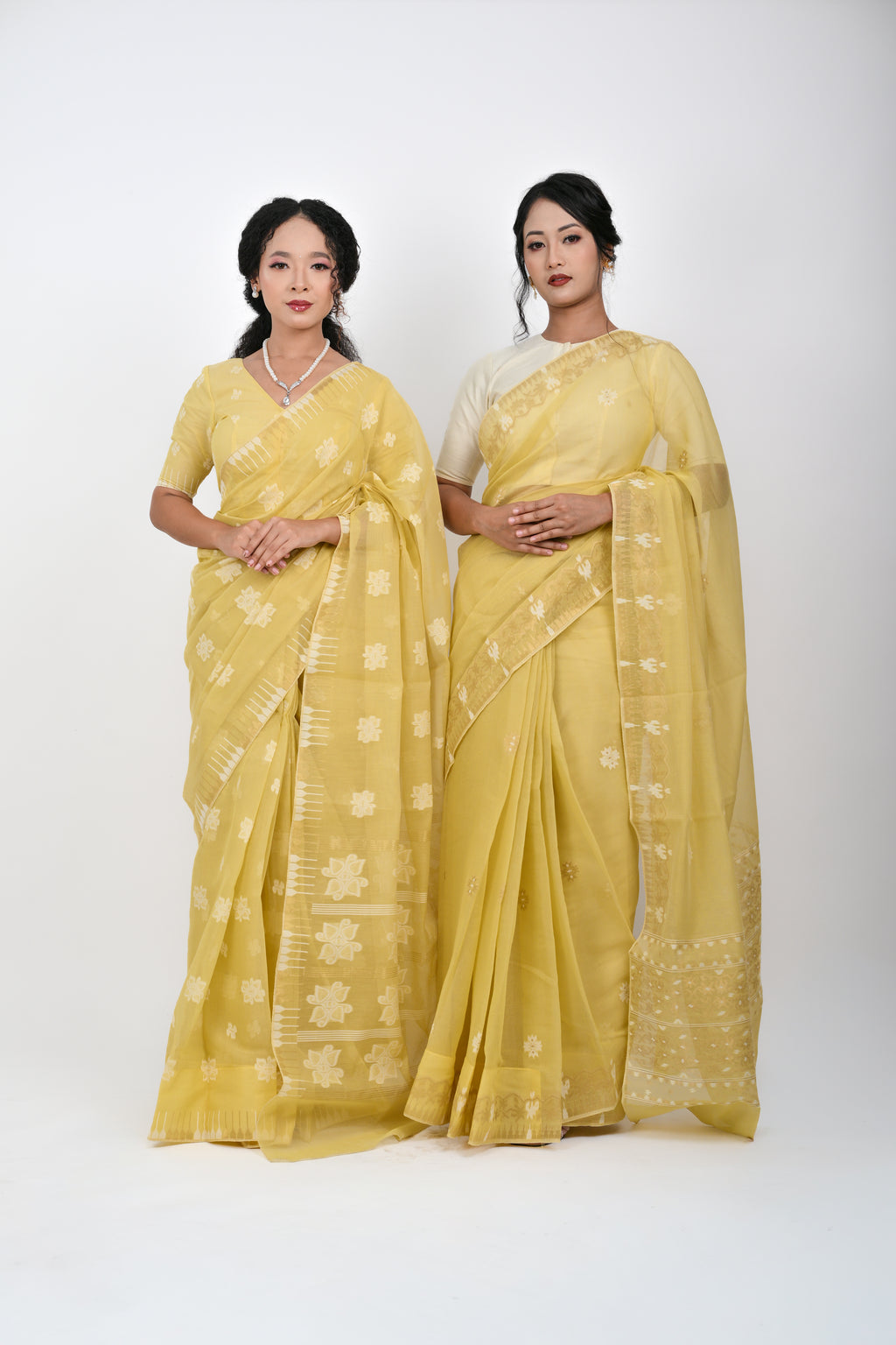 Classic Motif Saree – Yellow