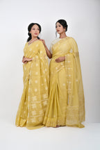 Classic Motif Saree – Yellow