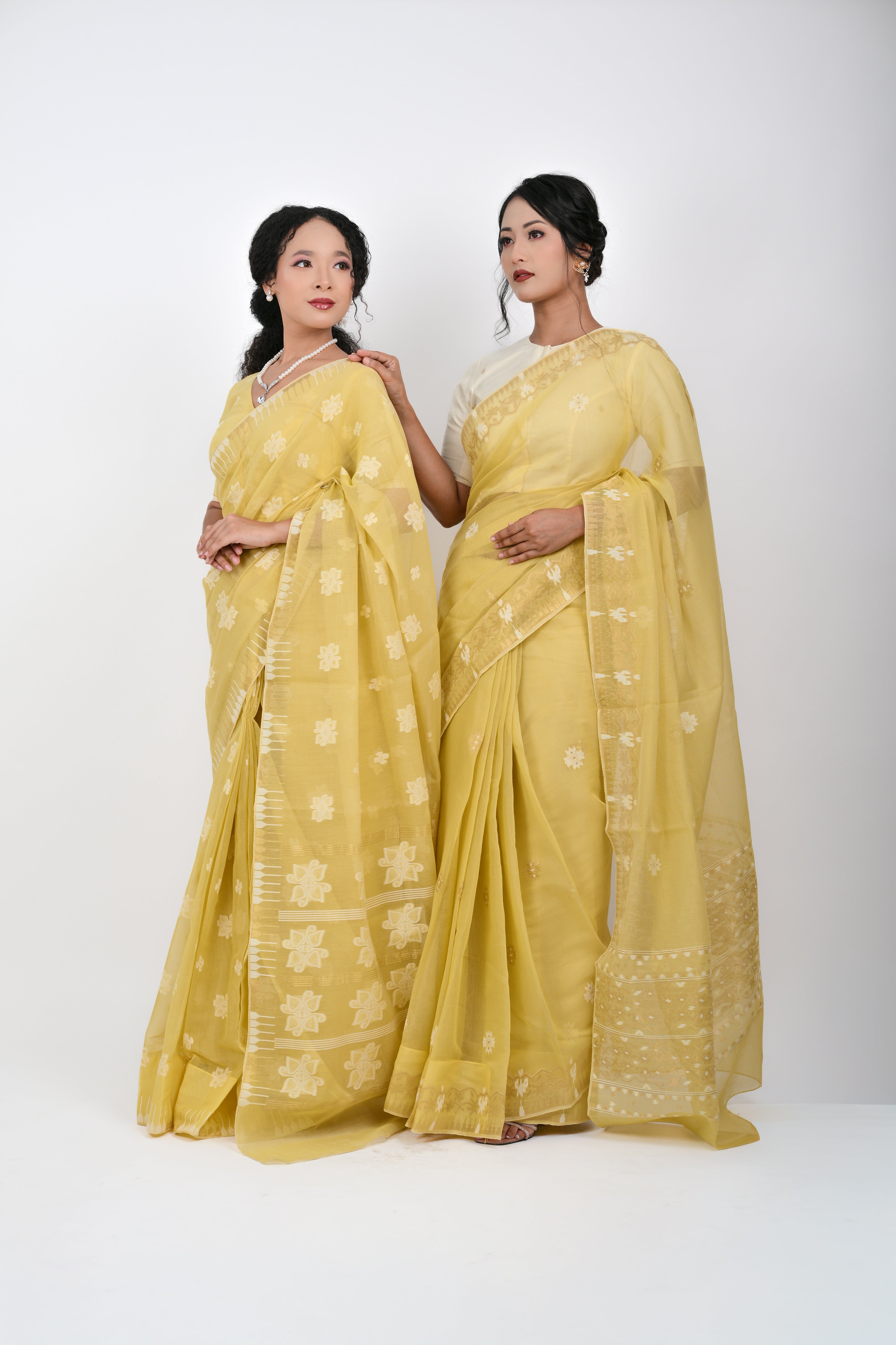 Classic Motif Saree – Yellow