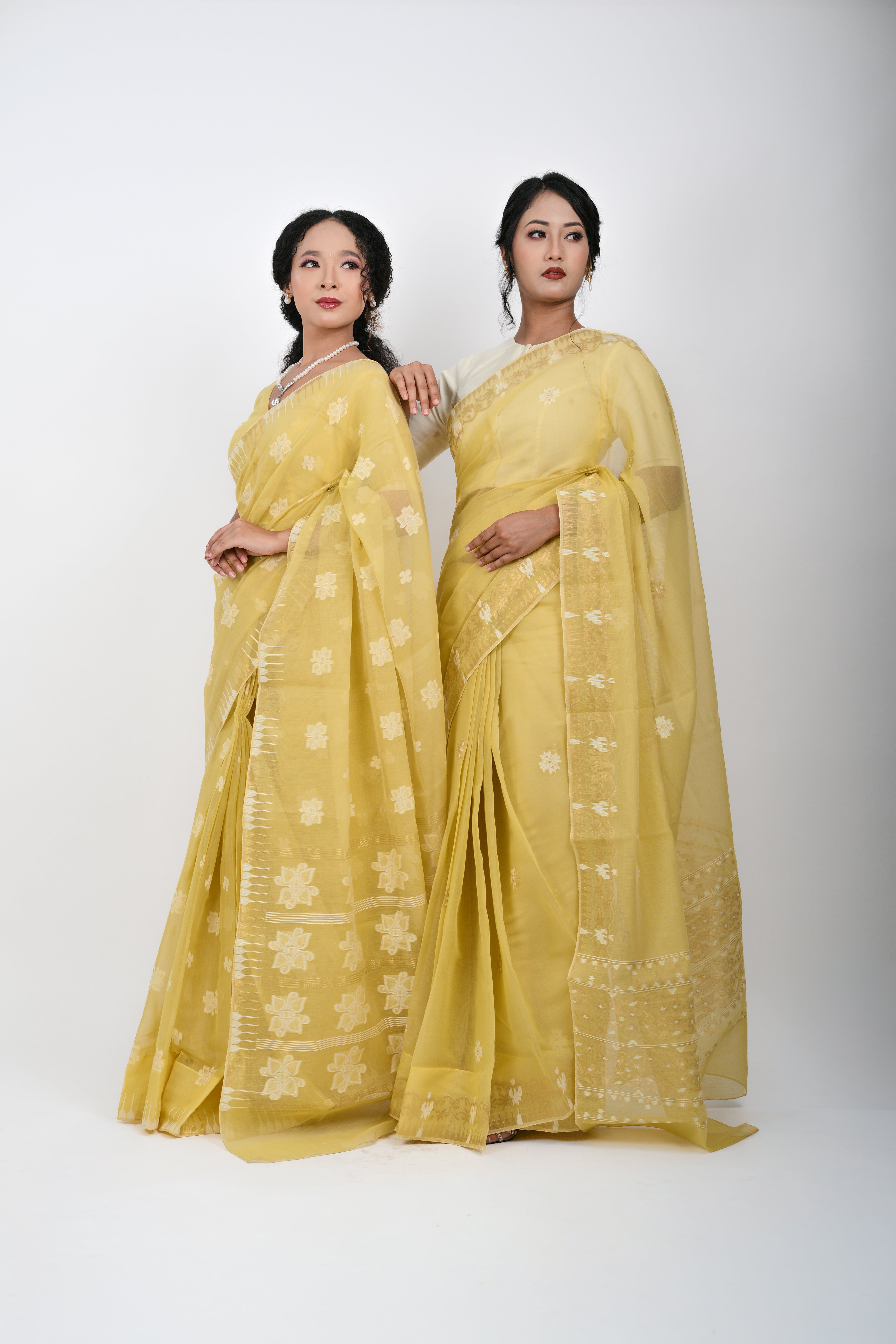 Classic Motif Saree – Yellow