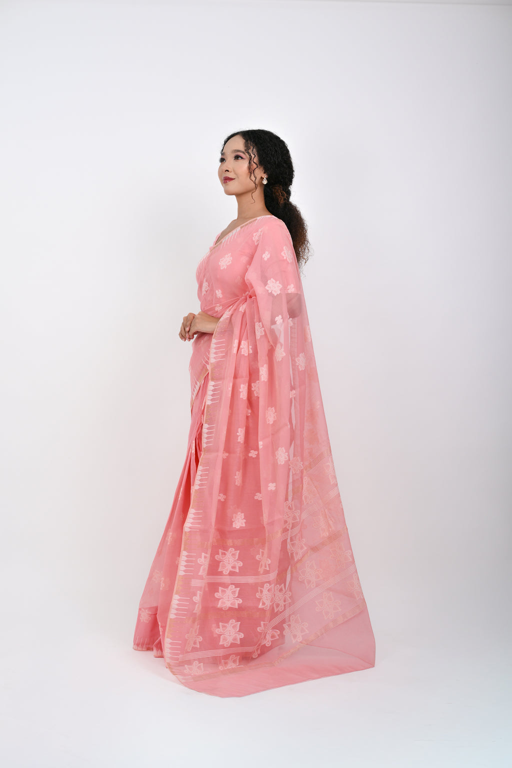 Thoibi Saree – Cotton Candy Pink