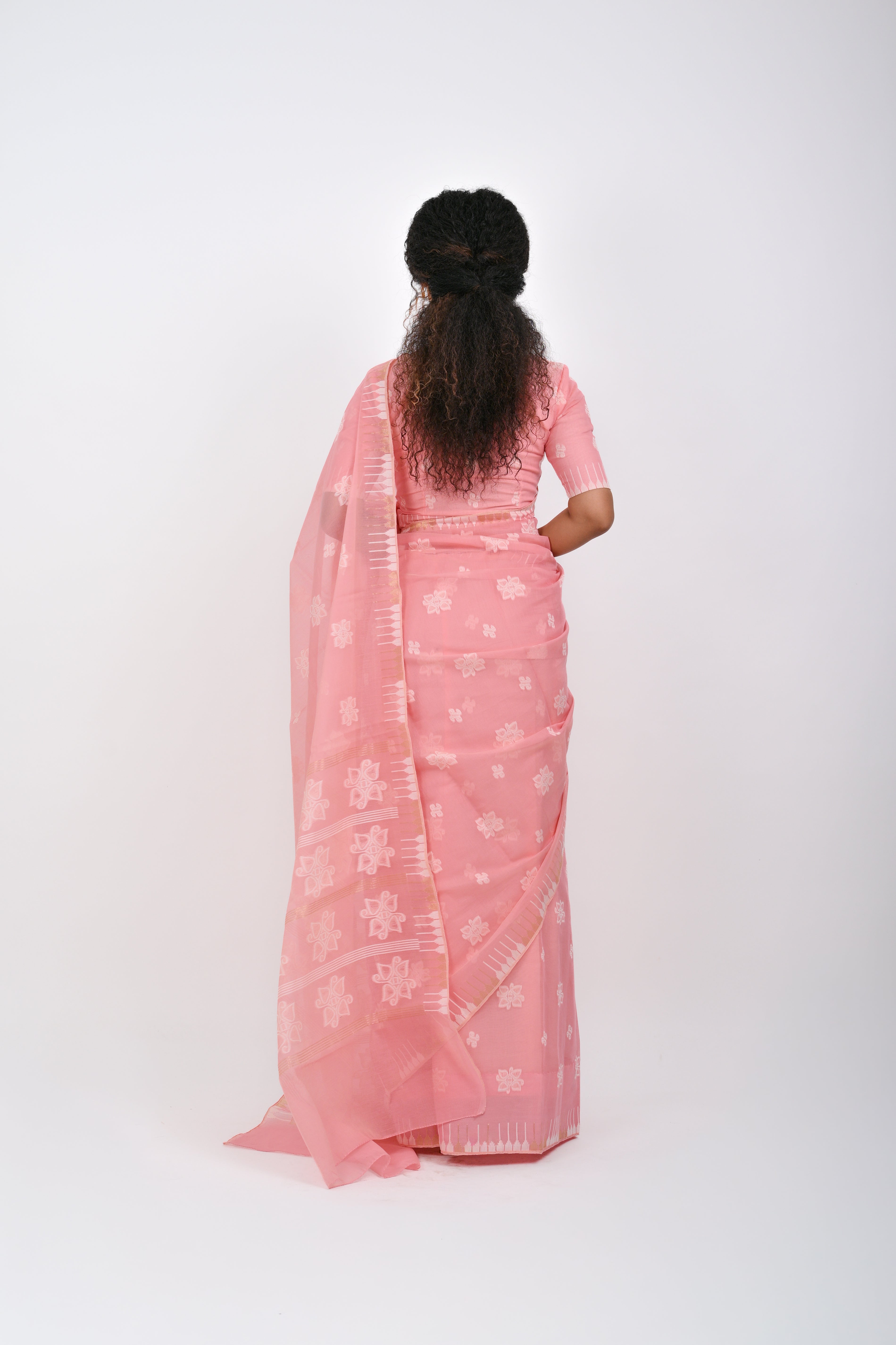 Thoibi Saree – Cotton Candy Pink