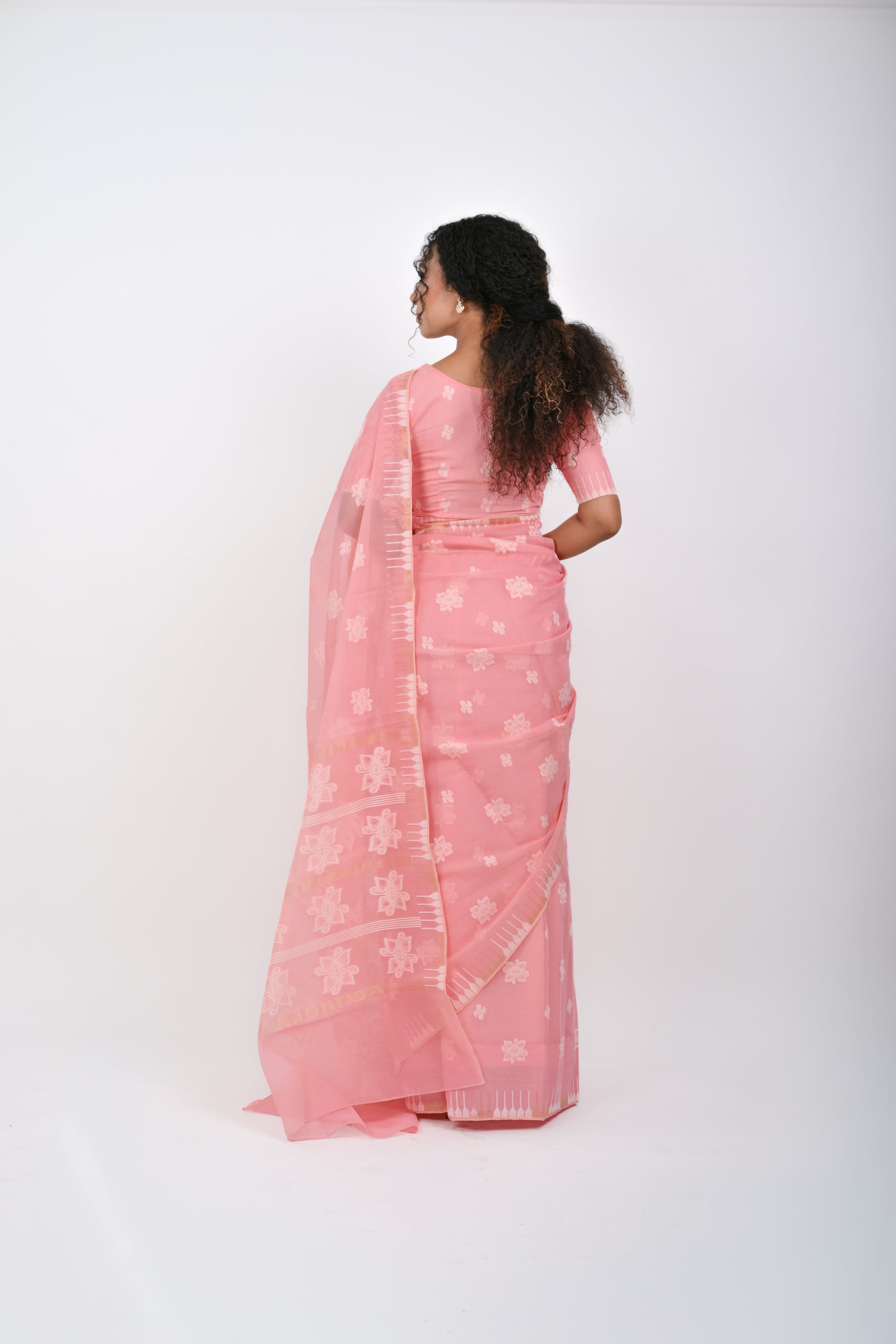 Thoibi Saree – Cotton Candy Pink