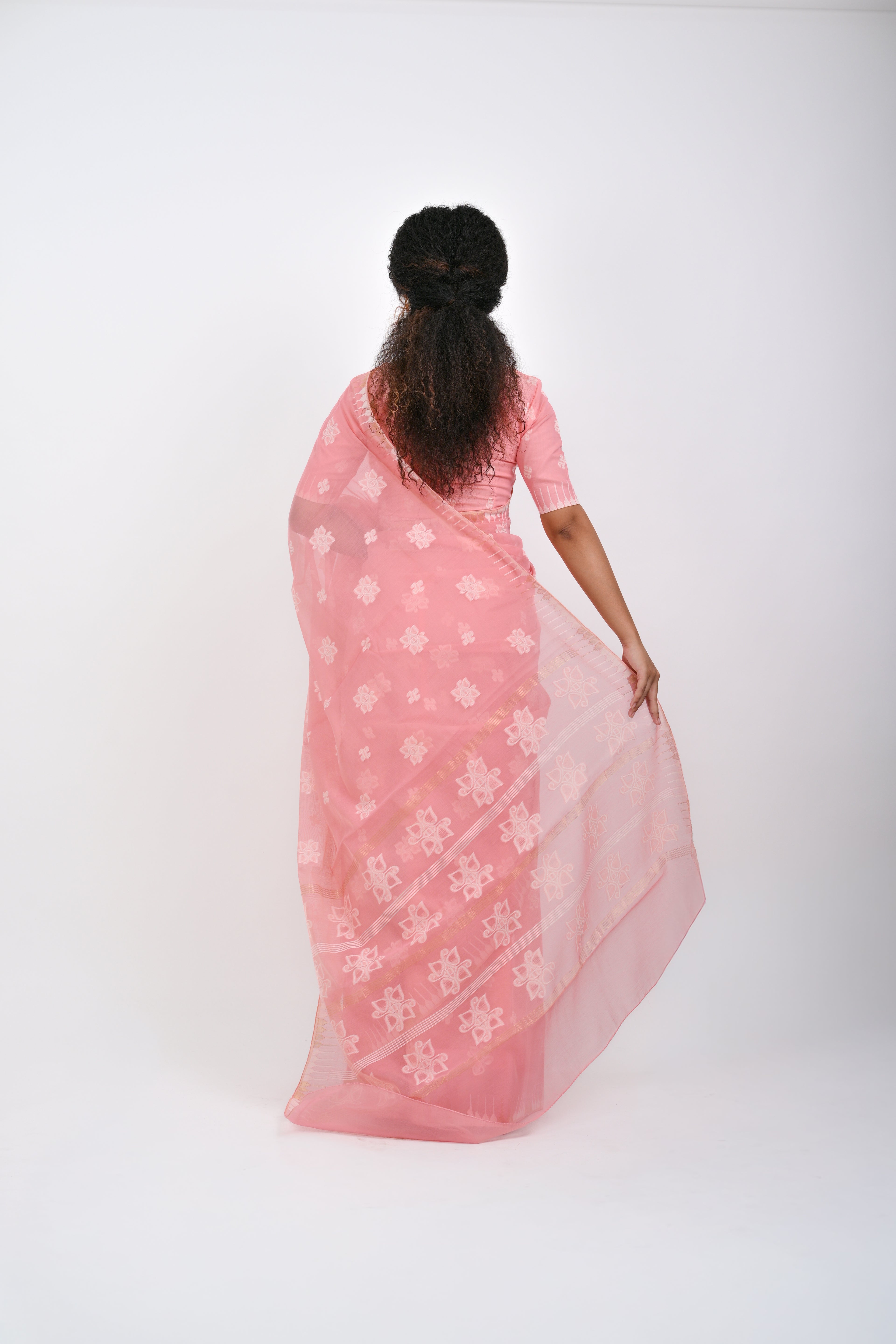 Thoibi Saree – Cotton Candy Pink