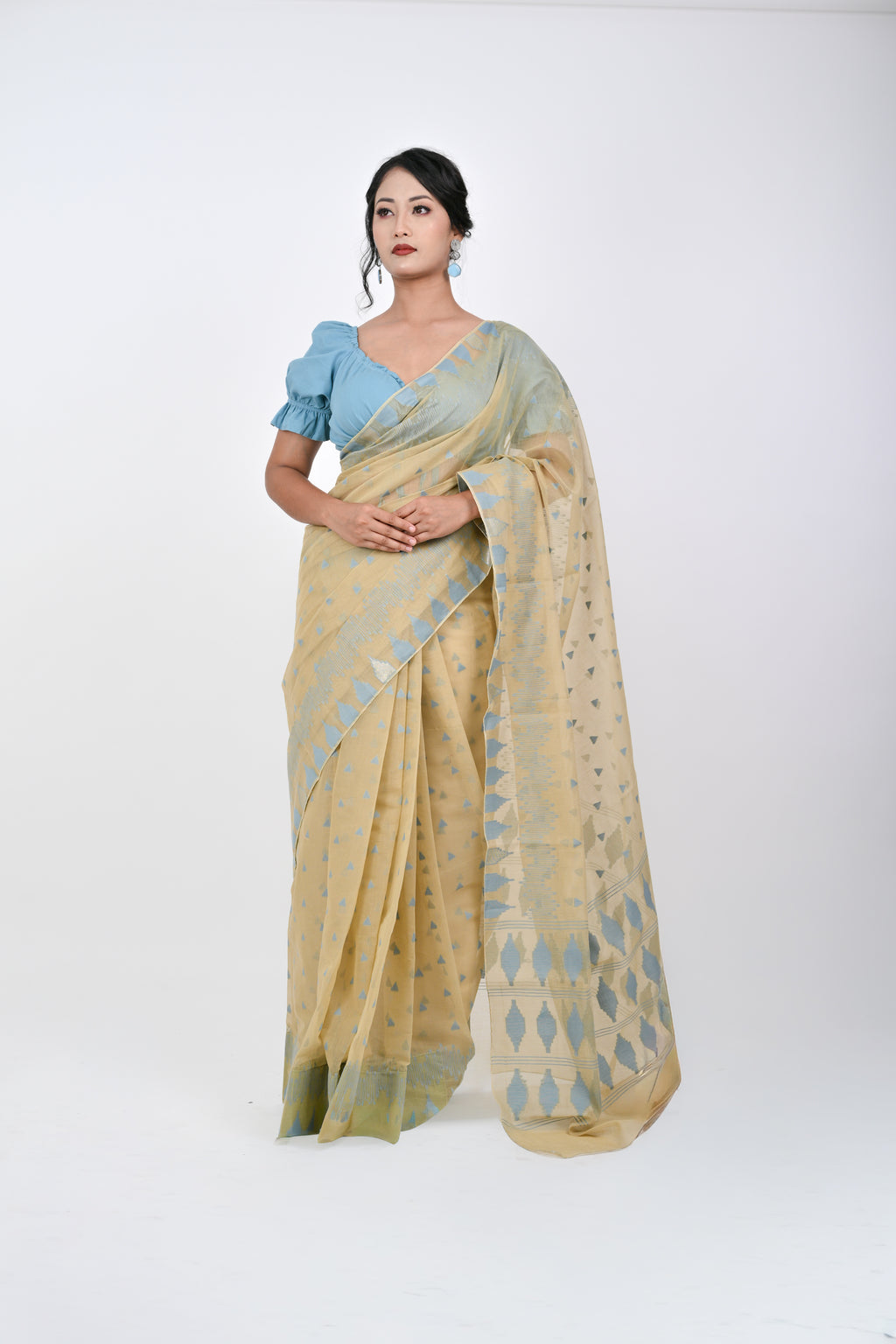 Ahum Saree Blue Premium Designer Saree
