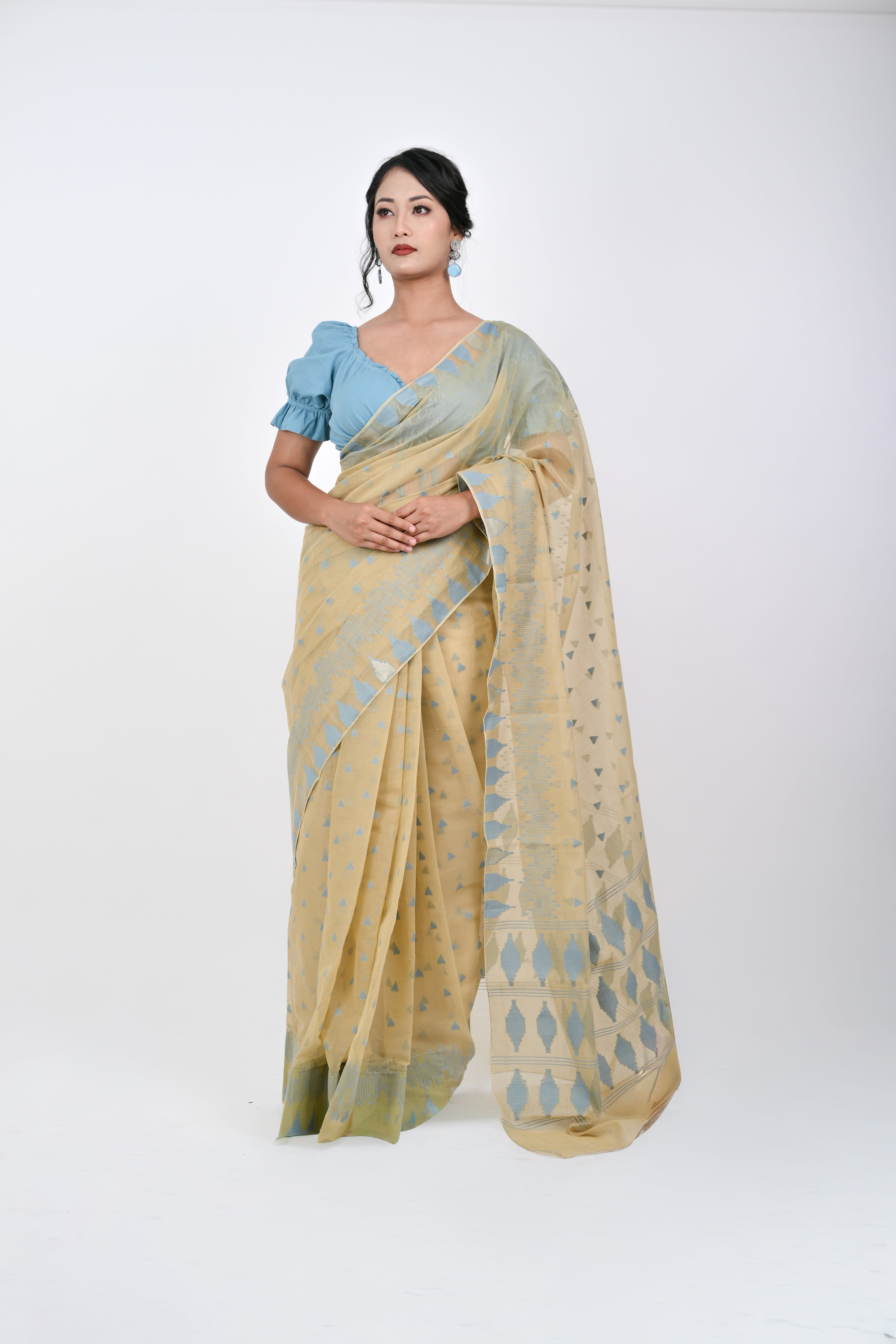 Ahum Saree Blue Premium Designer Saree