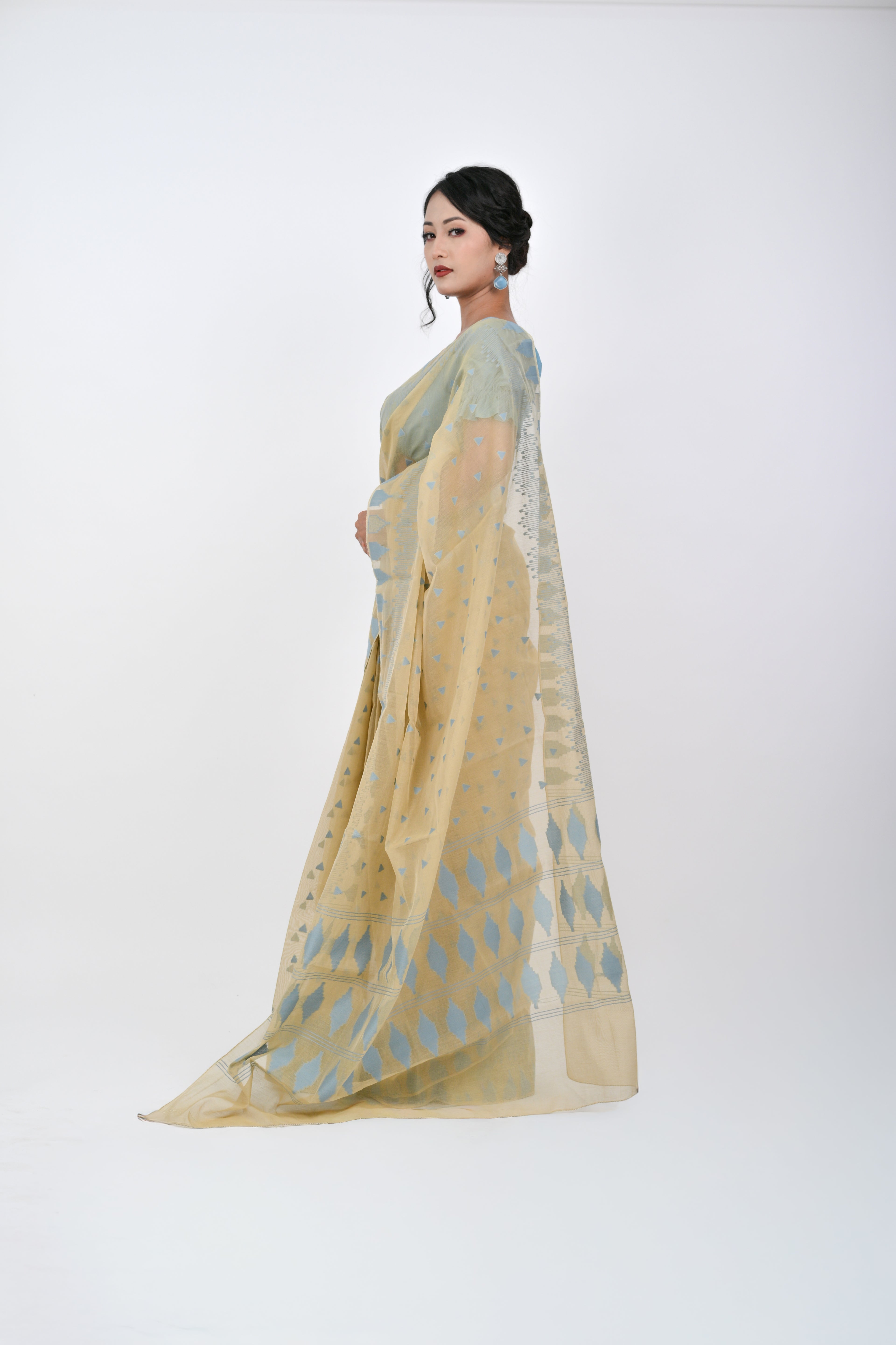 Ahum Saree Blue Premium Designer Saree