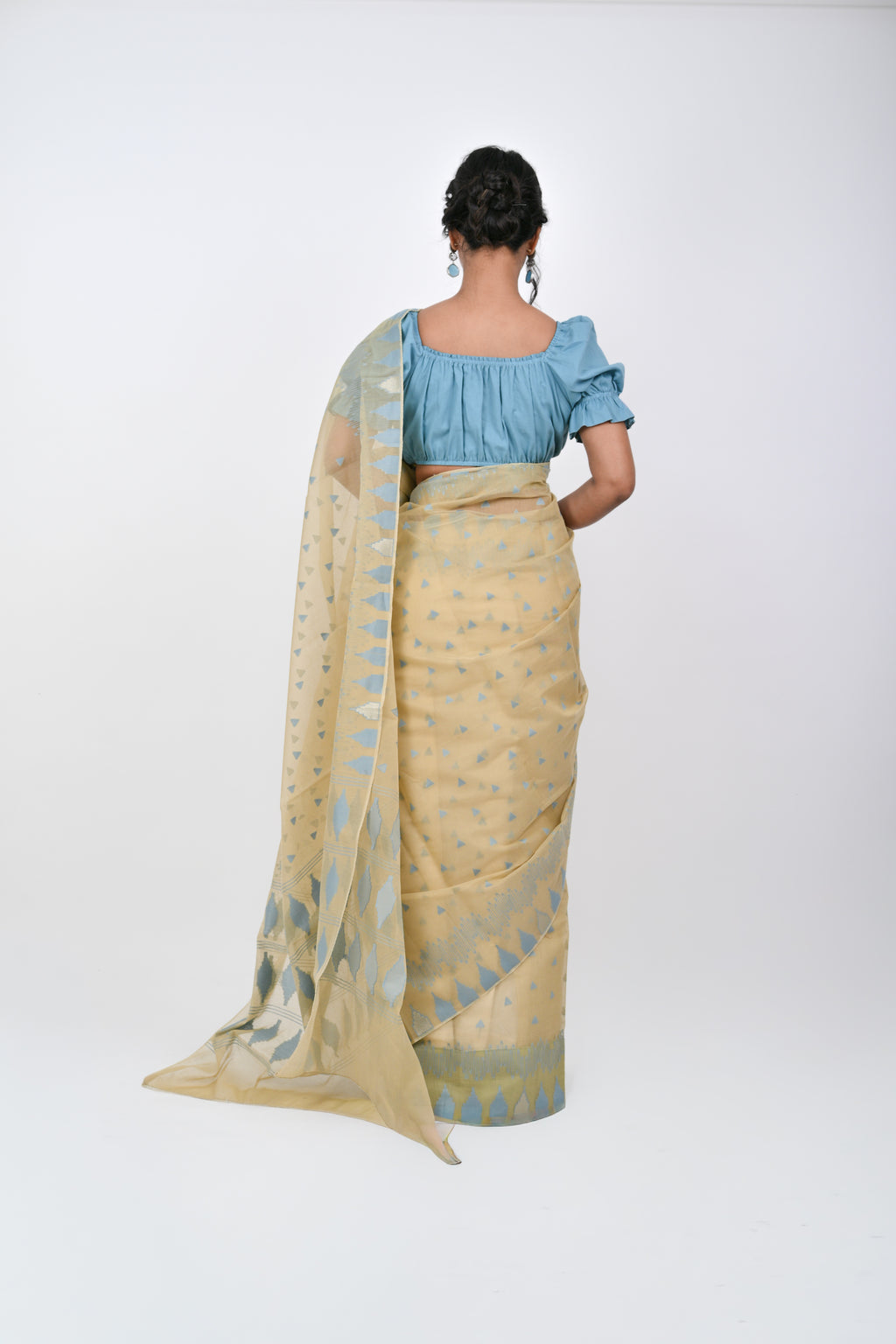 Ahum Saree Blue Premium Designer Saree