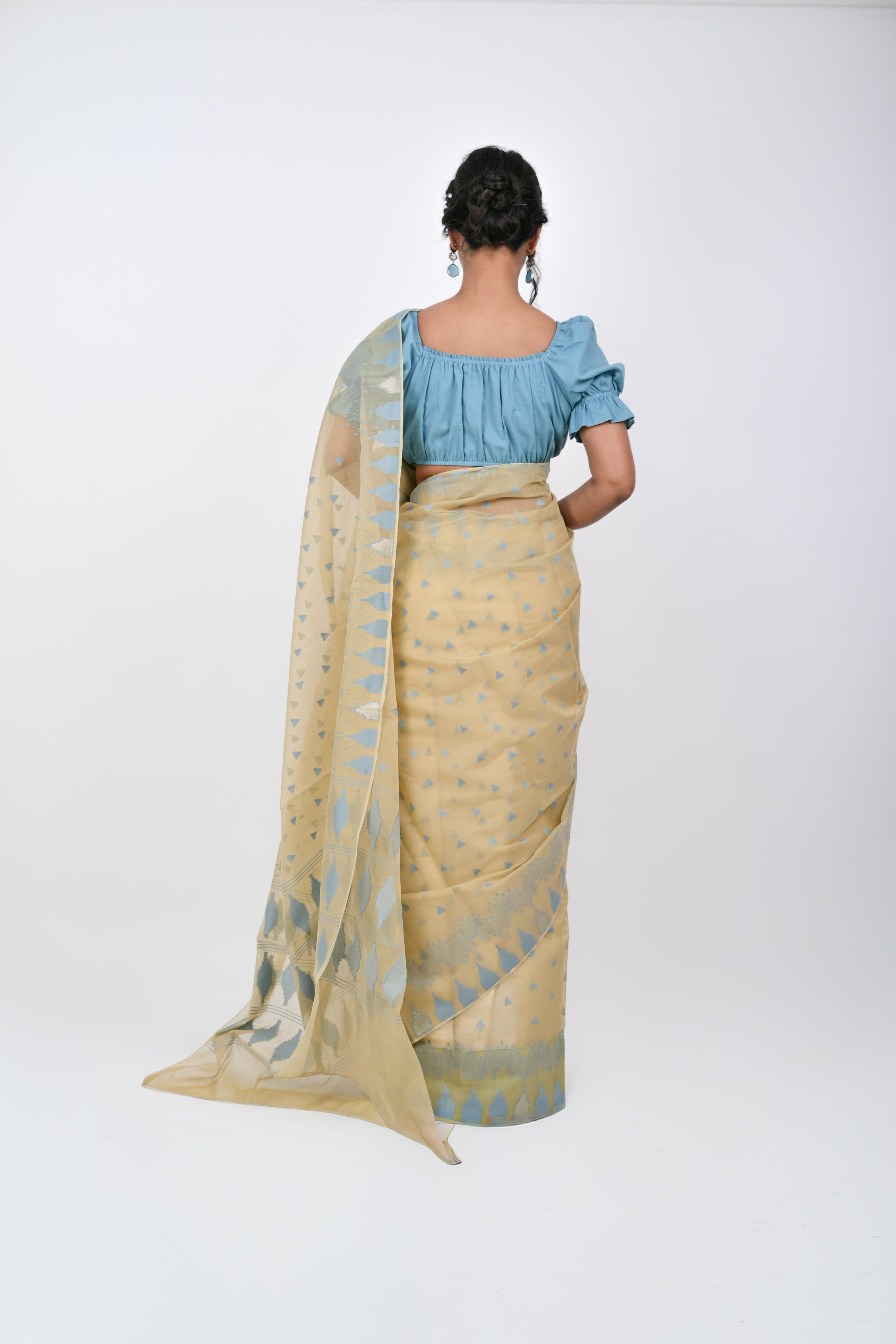 Ahum Saree Blue Premium Designer Saree