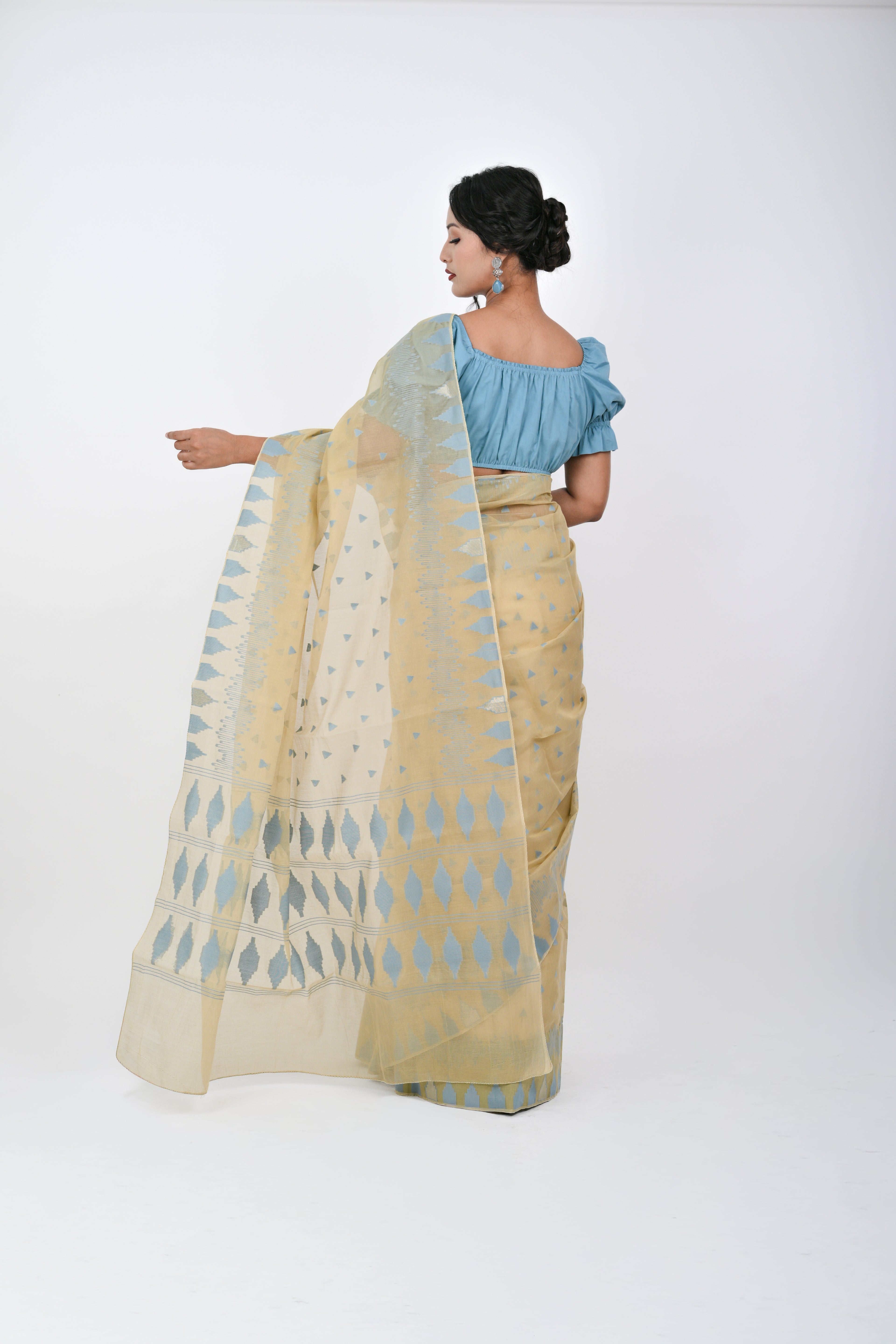 Ahum Saree Blue Premium Designer Saree