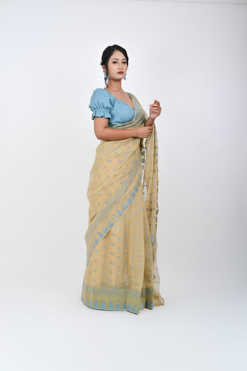 Ahum Saree Blue Premium Designer Saree