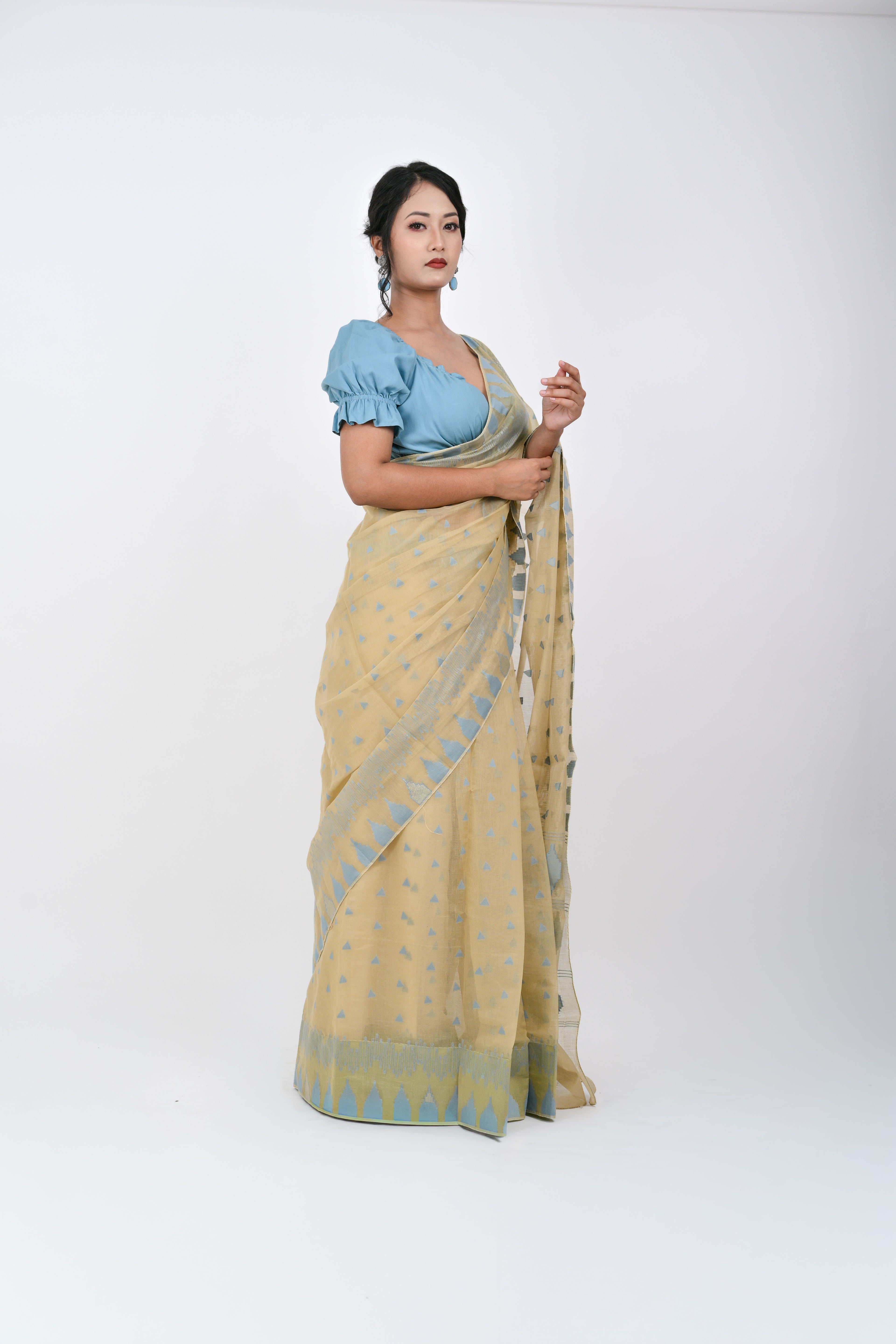 Ahum Saree Blue Premium Designer Saree
