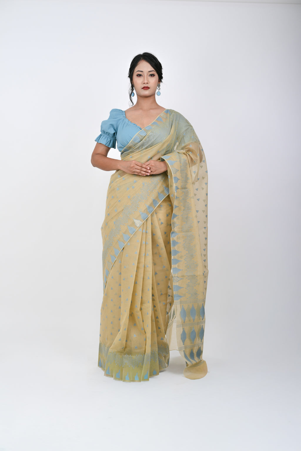 Ahum Saree Blue Premium Designer Saree