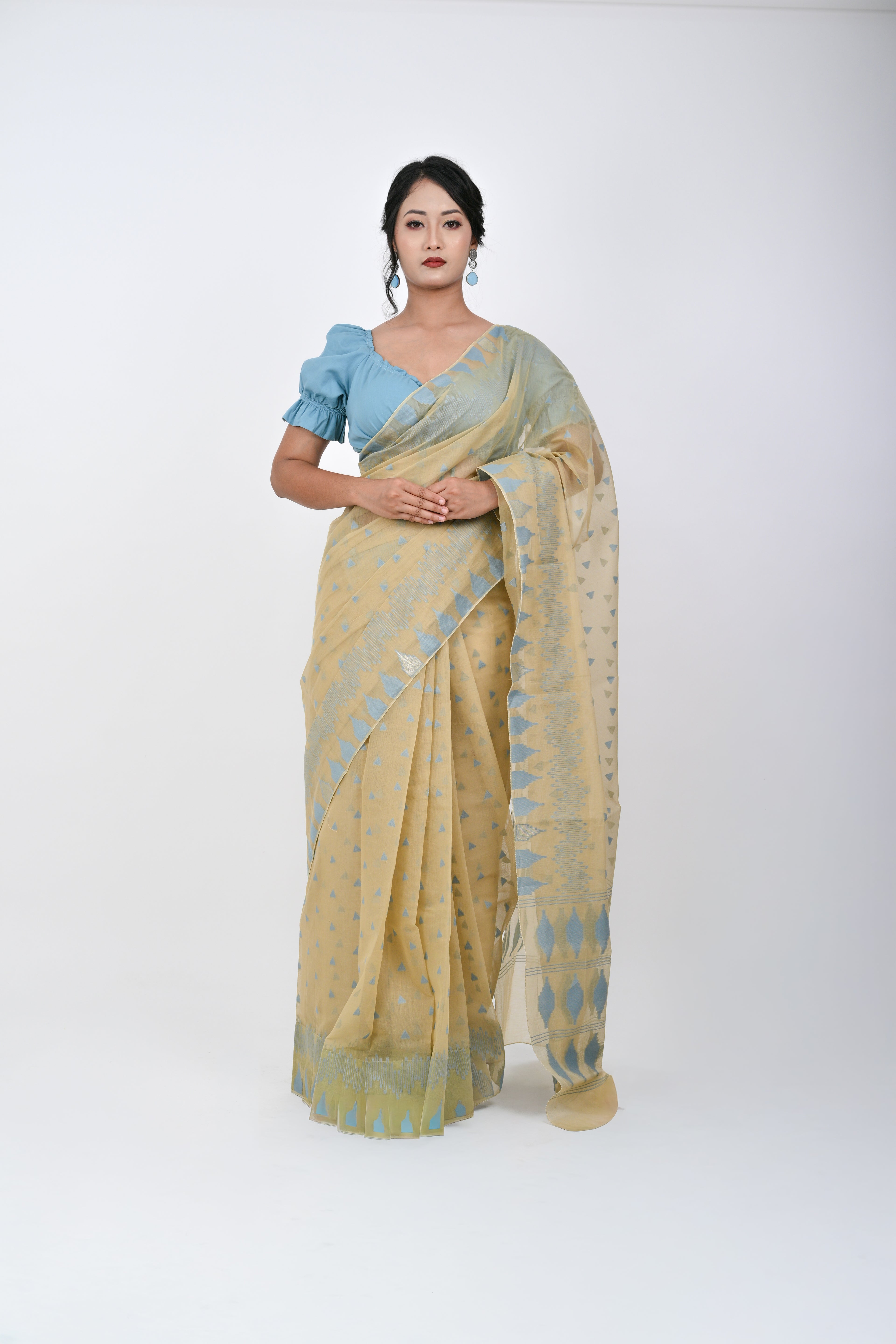 Ahum Saree Blue Premium Designer Saree