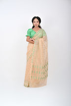 Ahum Saree - Ice Green Premium Geometric Motif Saree