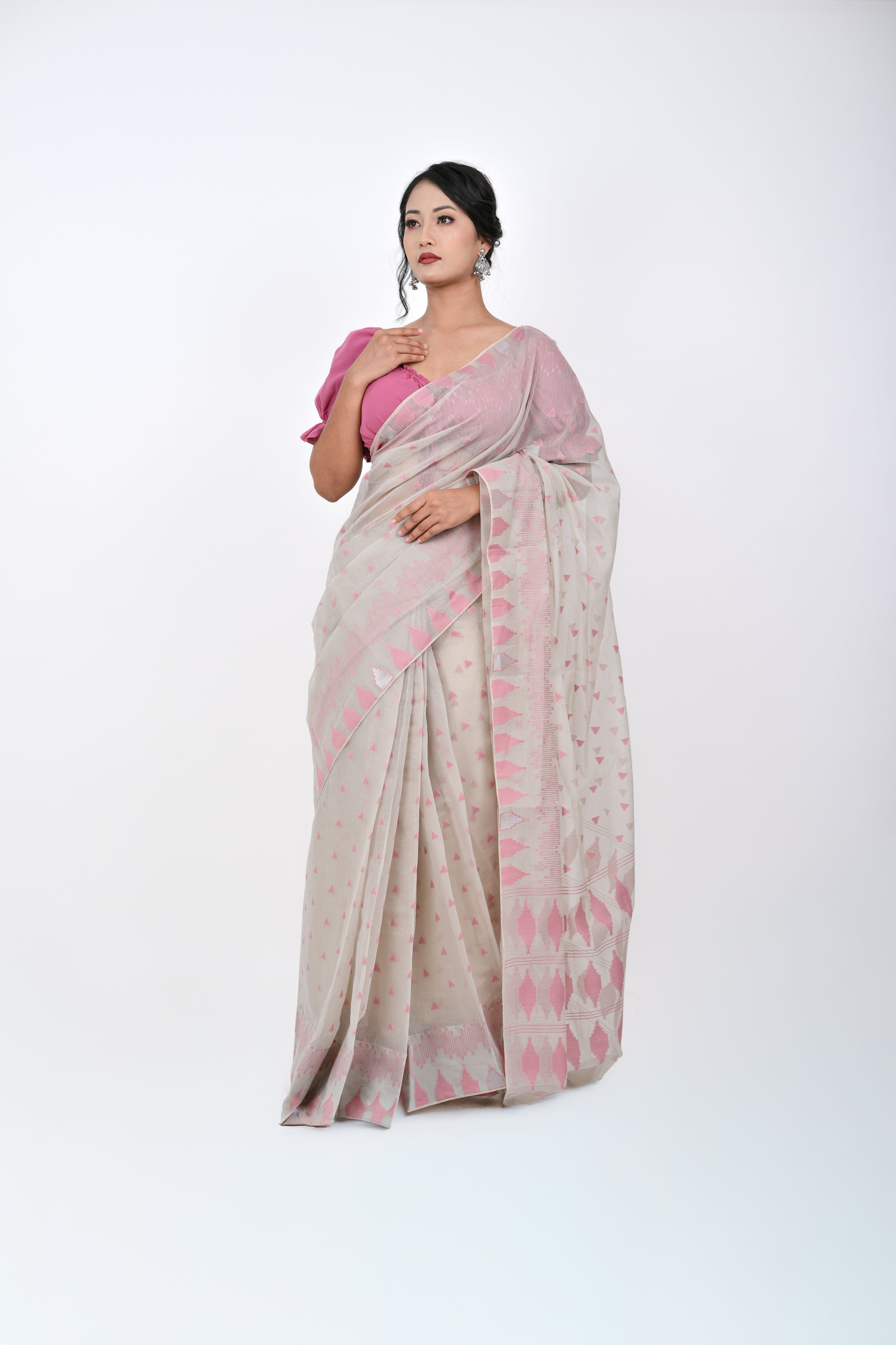 Ahum Saree – Magenta Pink