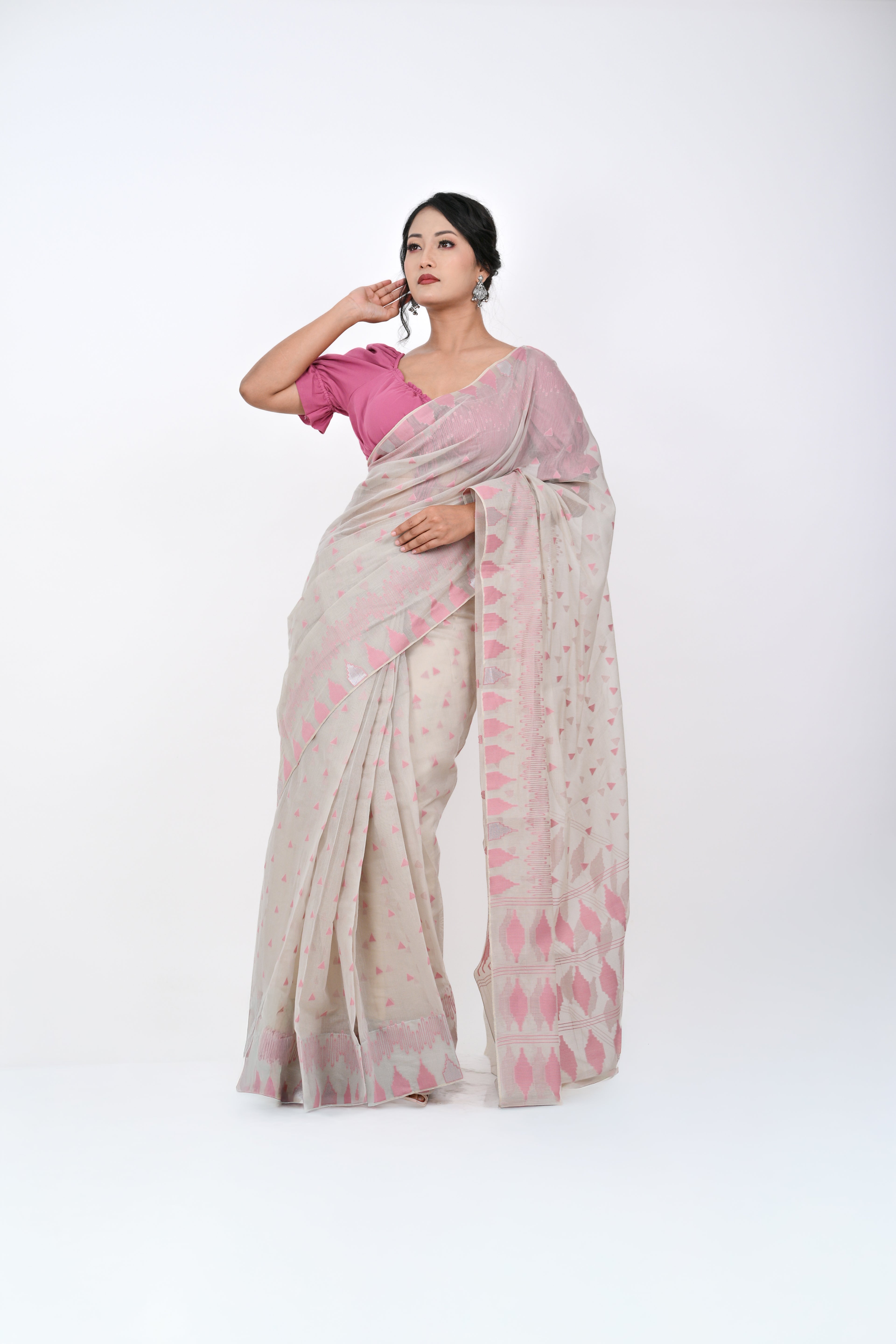 Ahum Saree – Magenta Pink