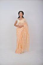 1990's Saree Peach Fuzz