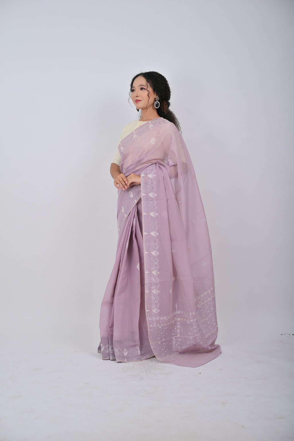 Classic Motif Saree – Lilac
