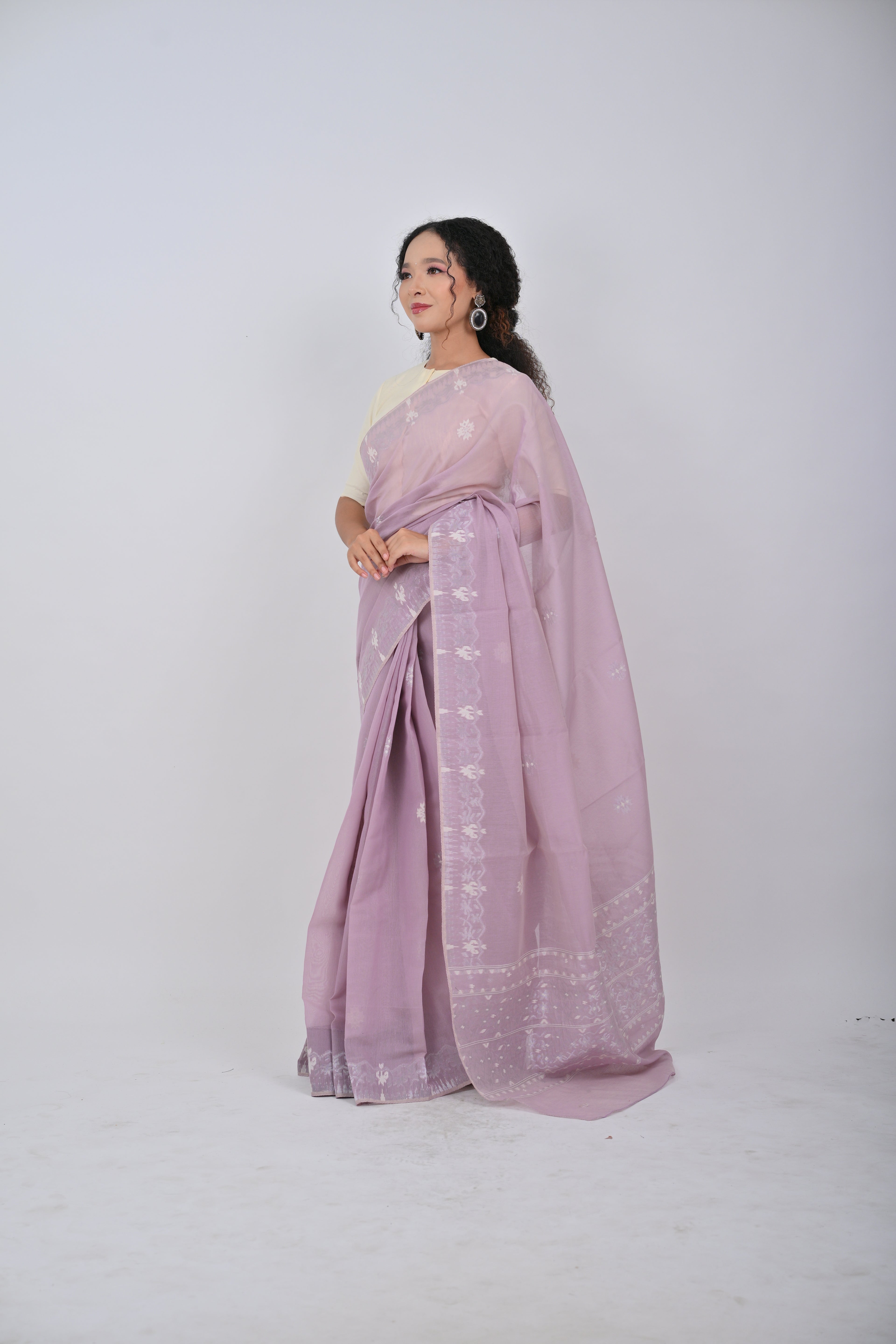 Classic Motif Saree – Lilac
