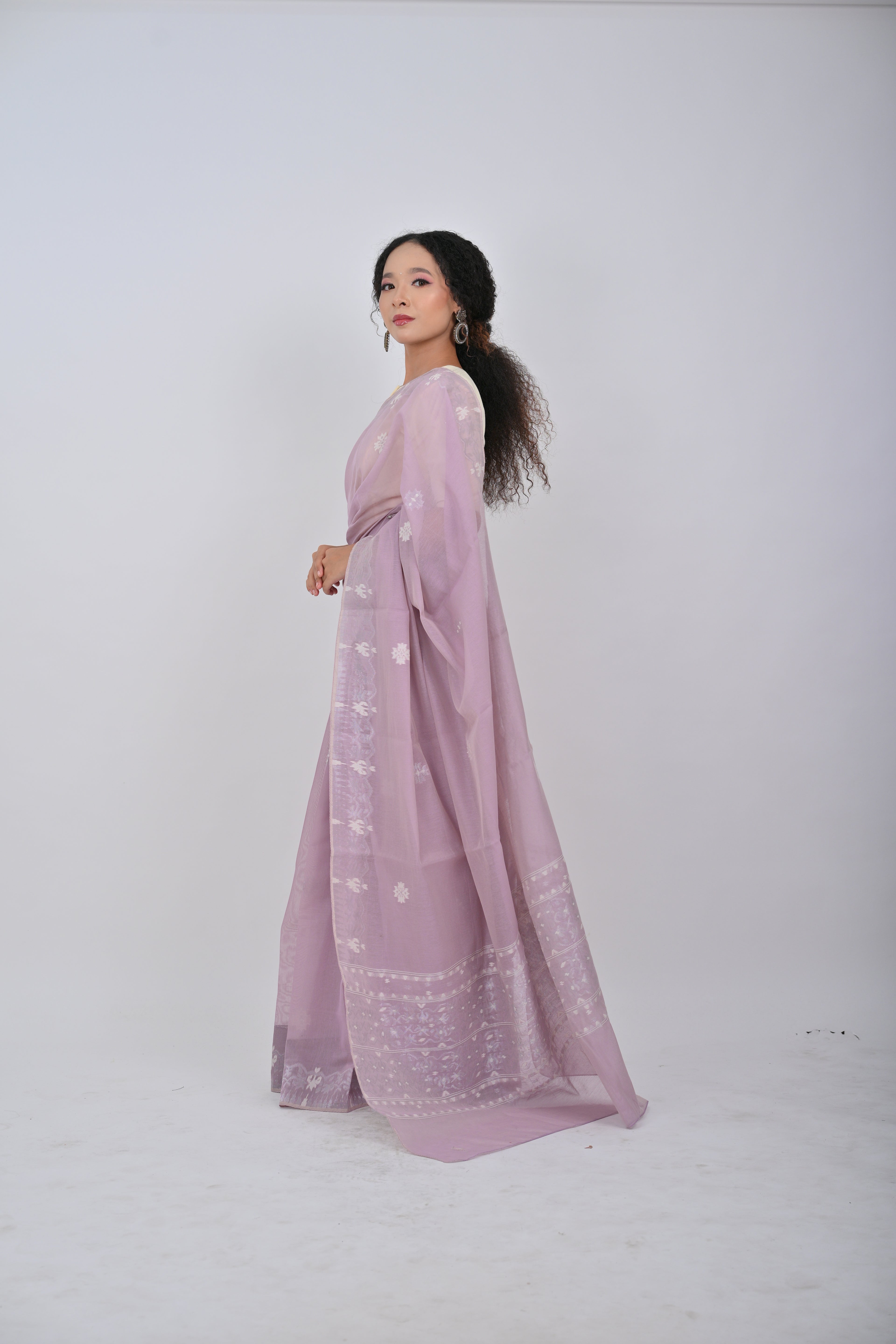 Classic Motif Saree – Lilac