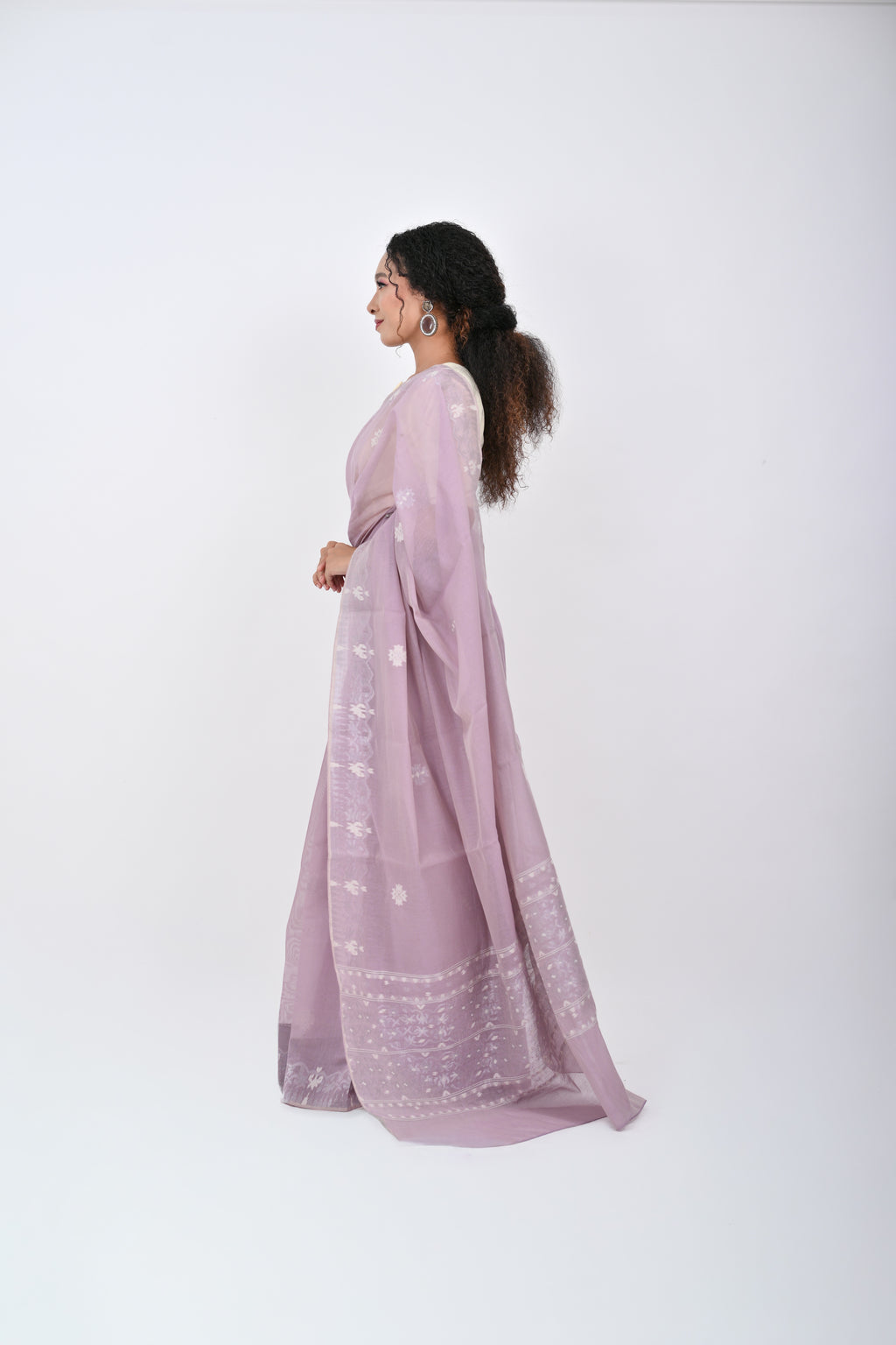 Classic Motif Saree – Lilac