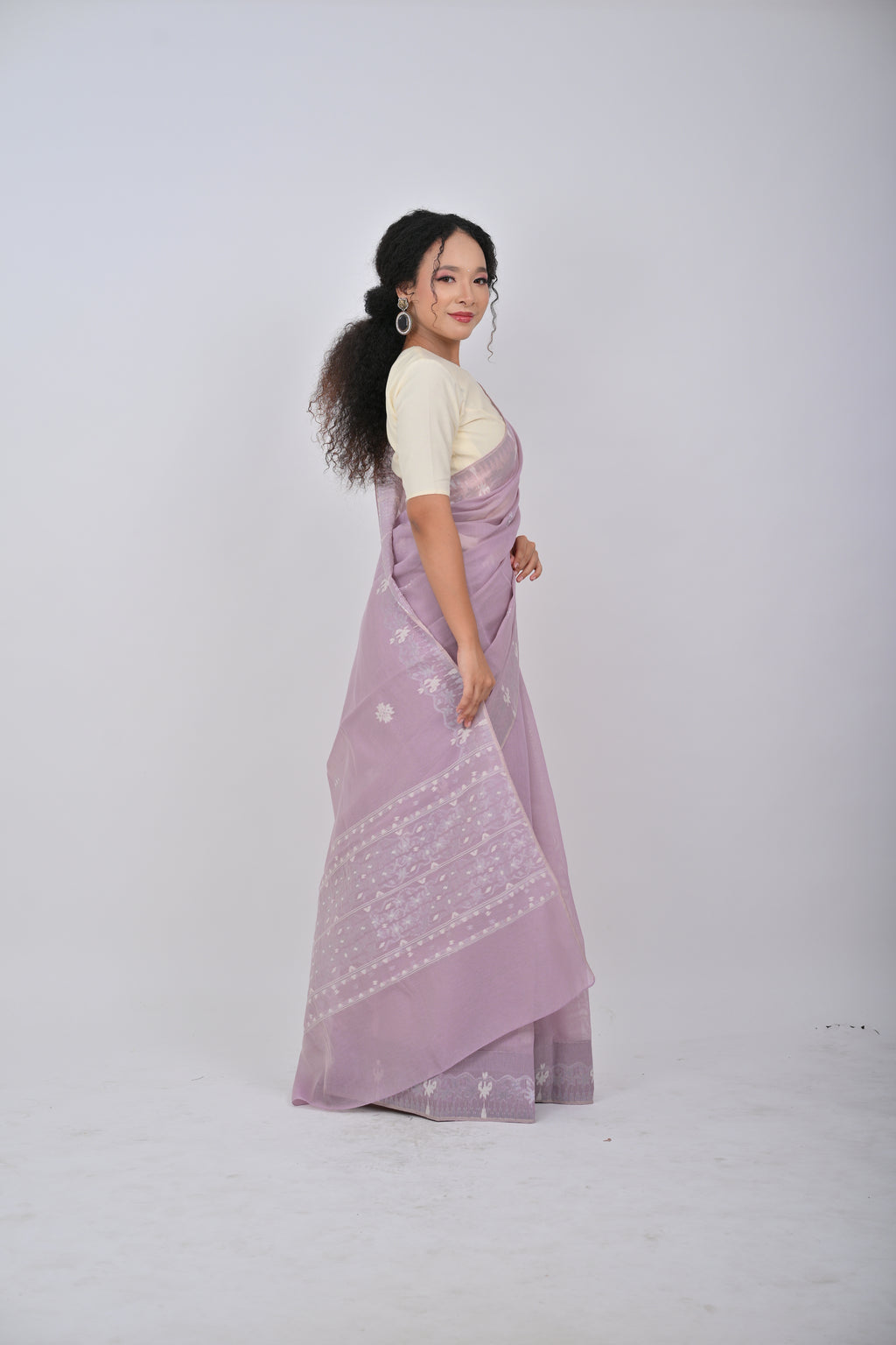Classic Motif Saree – Lilac