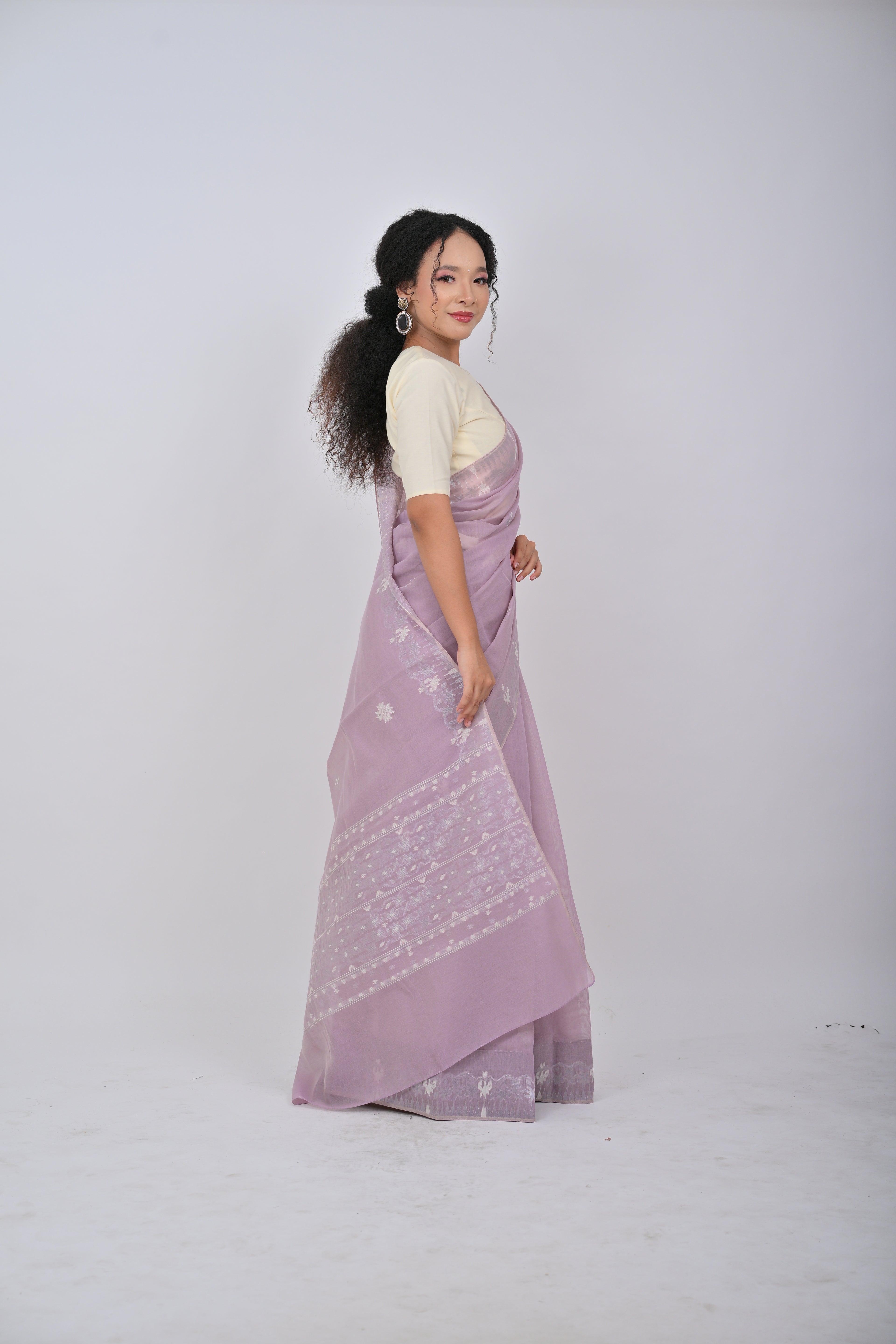 Classic Motif Saree – Lilac