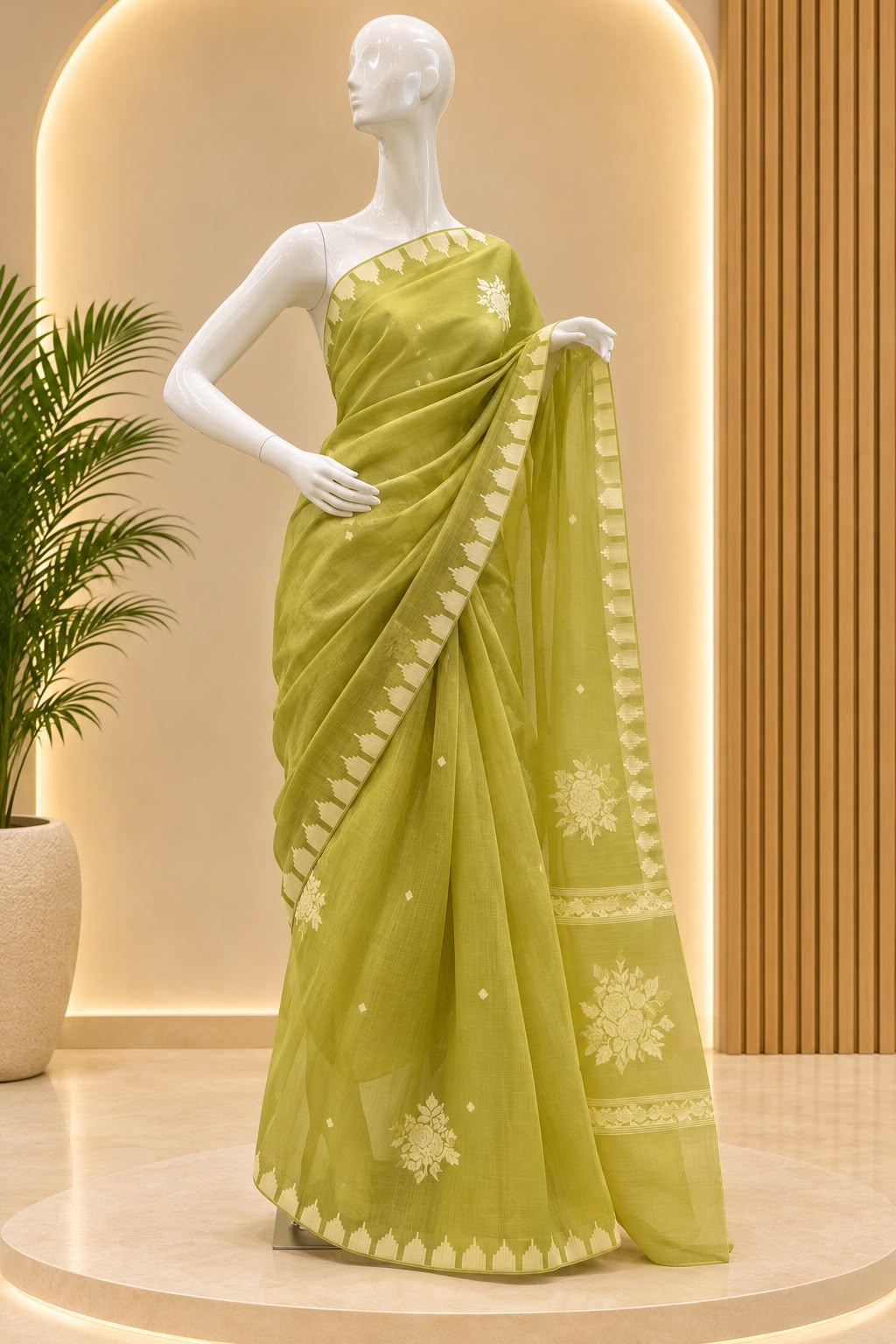 Floral 01 Saree – Pista